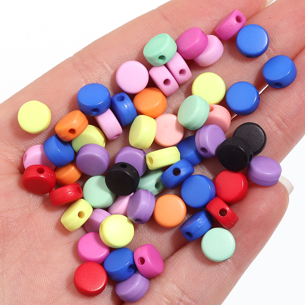 Jewelry Making 4 Year Old - 100PCS/Lot Colorful Acrylic Beads for Jewelry