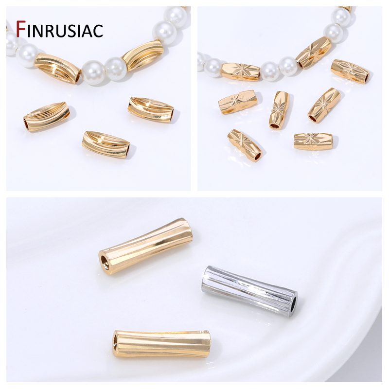 Jewelry Making Youtube - 14K Gold Plated Brass Stripe Tube