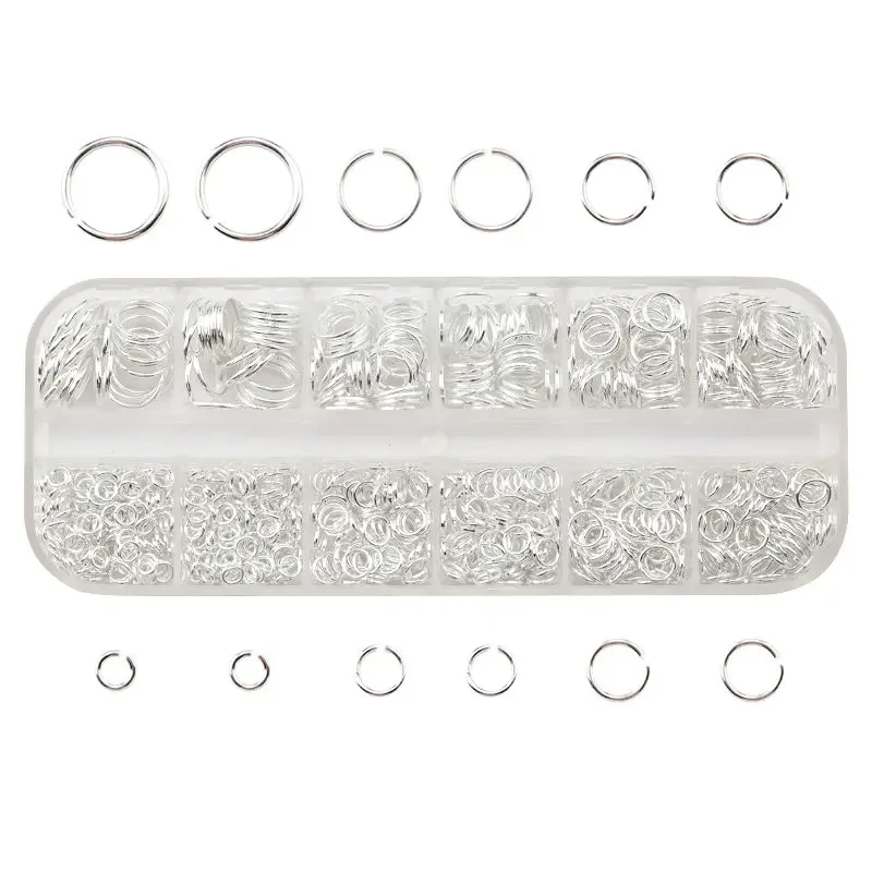 Jewelry Making Jump Rings - 1050Pcs 0.7mm plated color Open Jump
