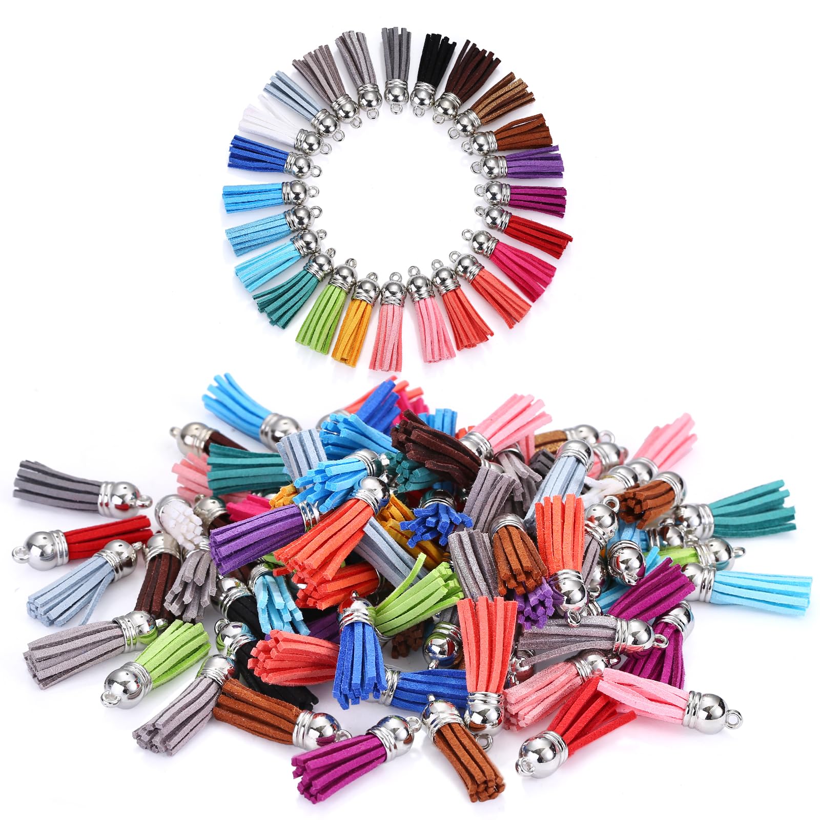 Jewelry Making Degree - 10/20/60 Pcs Mini Tassels Faux Suede
