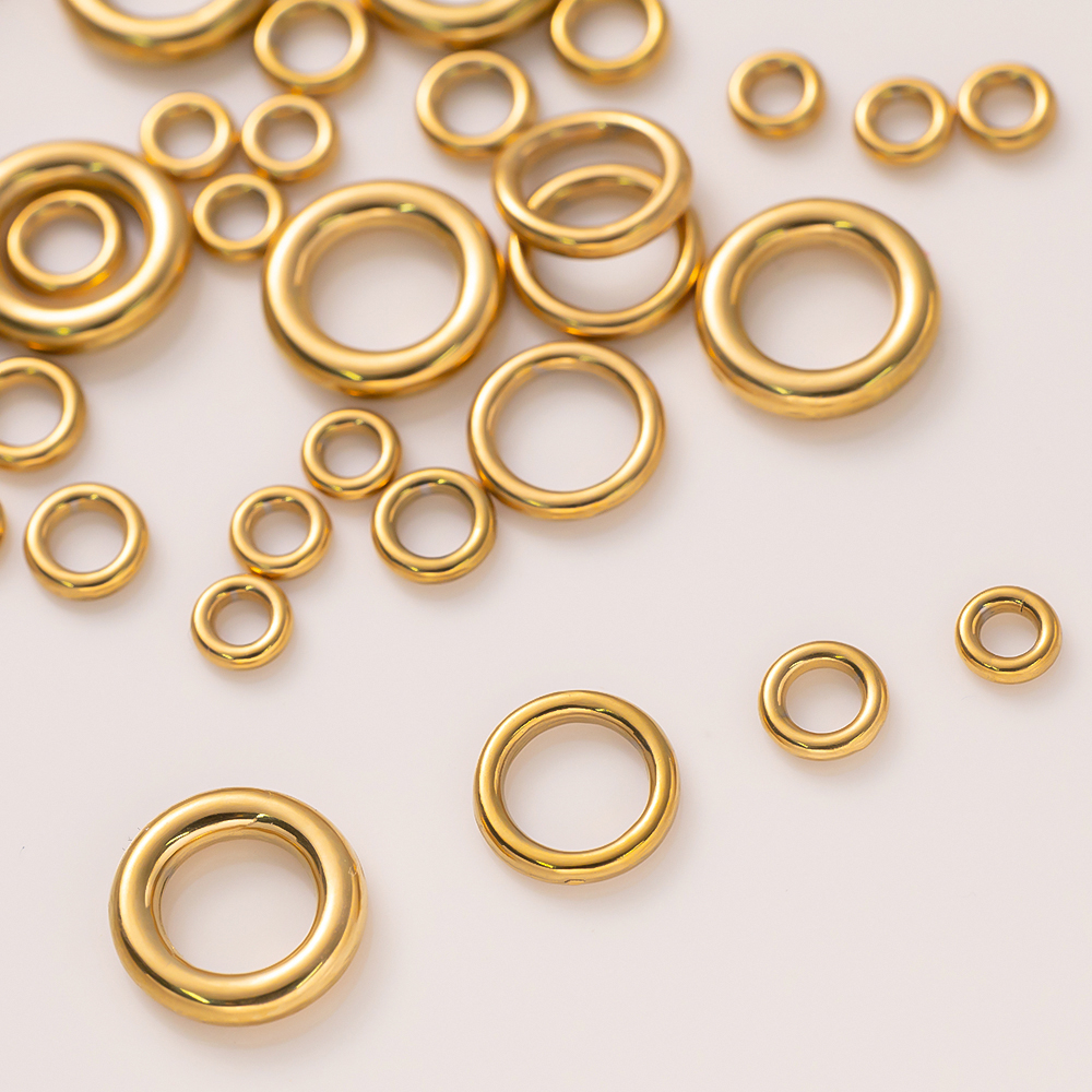 Jewelry Making Jump Rings - 10pcs Stainless Steel Gold O Ring