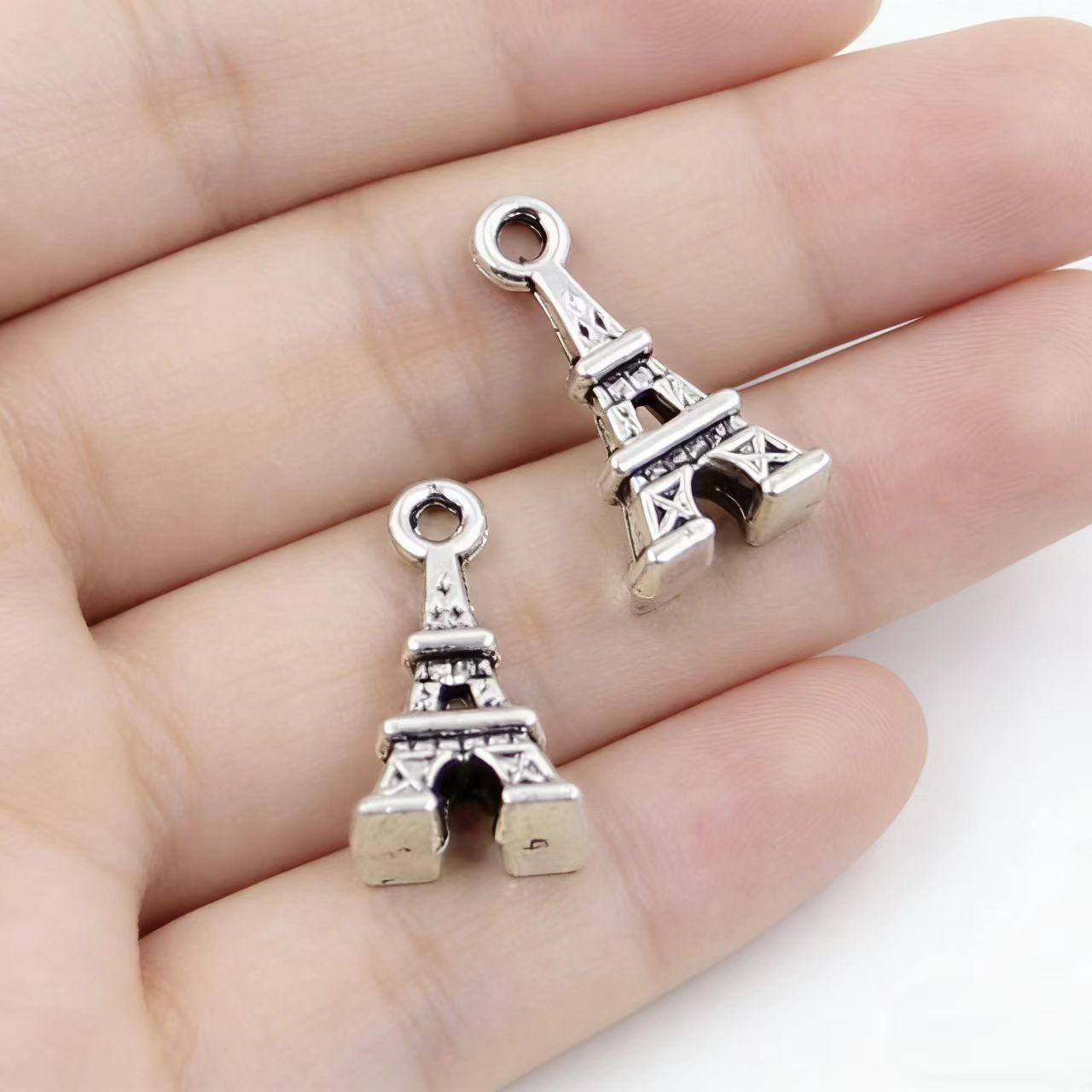 Jewelry Making Paris - 30Pcs/Lot Charms Eiffel Tower Paris 15x8mm