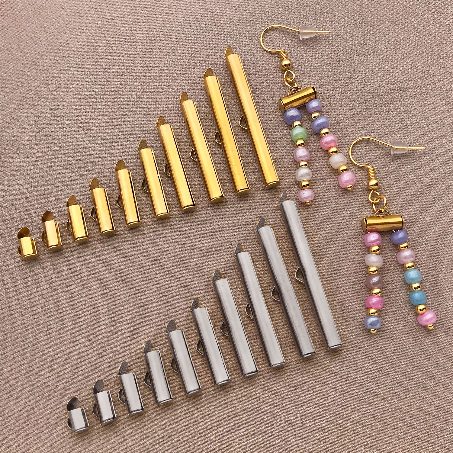 Jewelry Making Youtube - 10pcs/lot Stainless Steel Crimp End Caps
