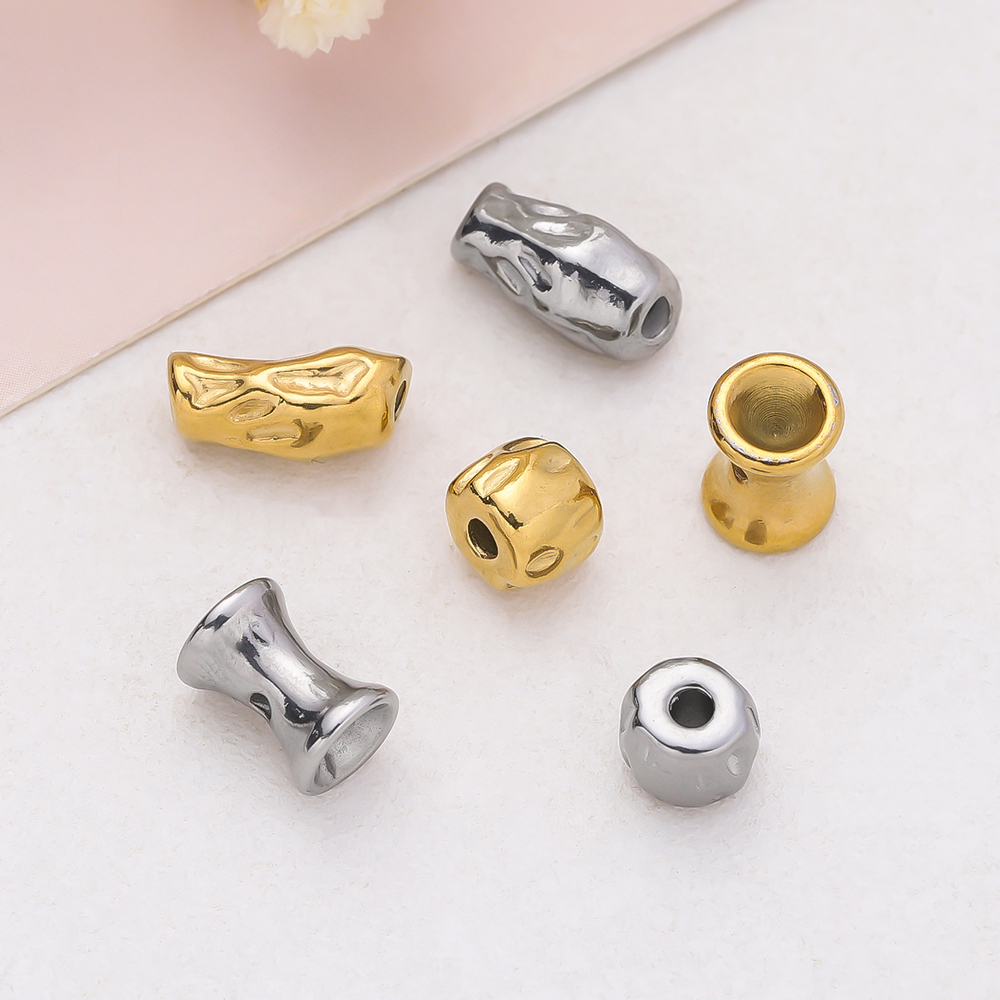 Jewelry Making Youtube - 5/10pcs Stainless Steel Irregular Tube Spacer