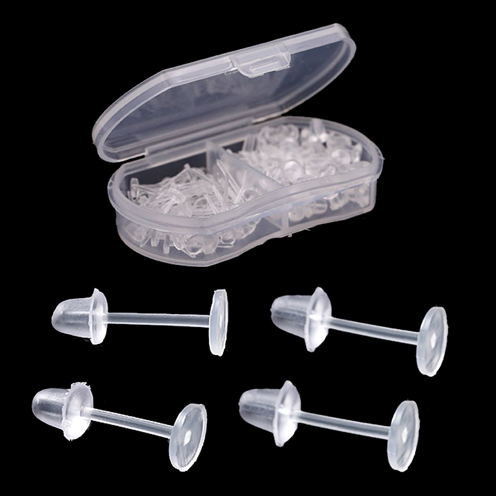 Jewelry Making Resin - 100pcs White Hypoallergenic Earrings Plastic Clear