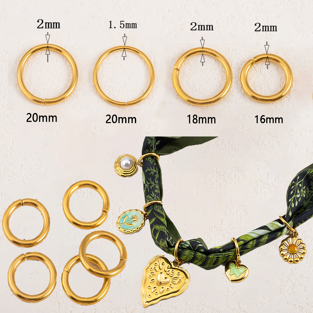 Jewelry Making Jump Rings - Never Fade 10pcs Stainless Steel Large