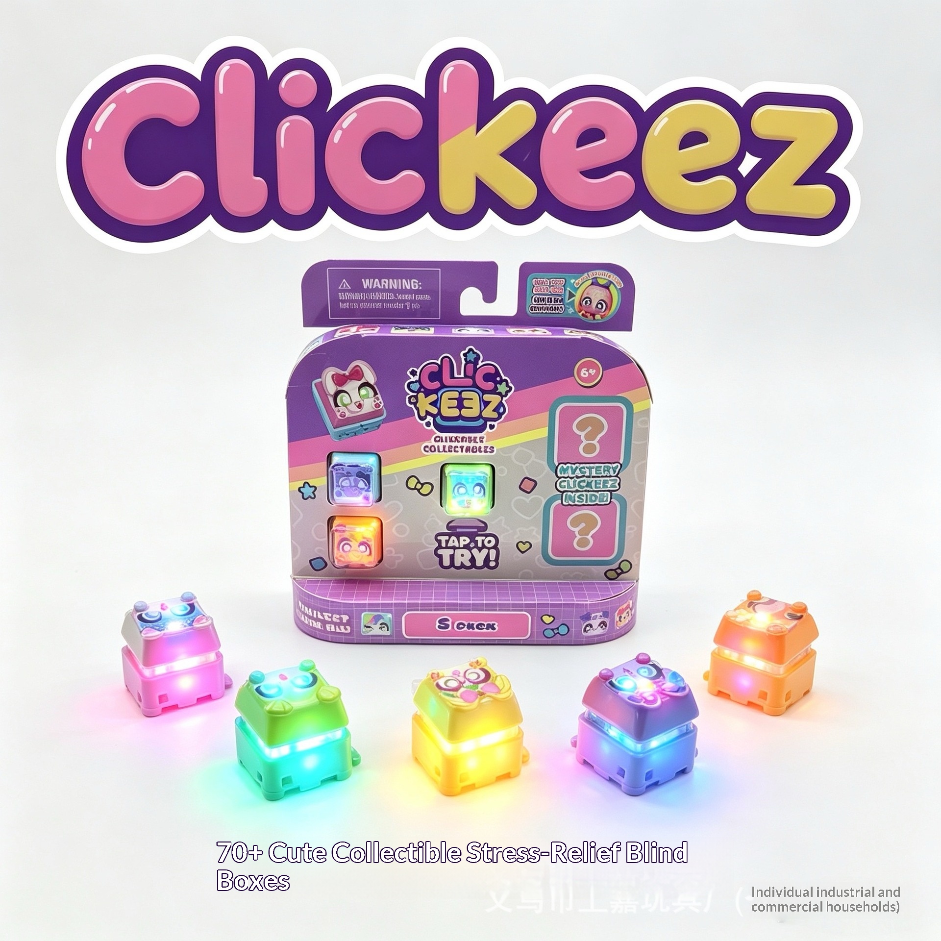 Jewelry Making Resin - Clickeez Fidget Keycap Keychain, Light Up