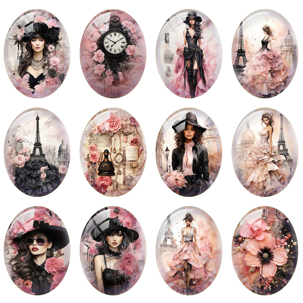 Jewelry Making Paris - 10pcs/lot Gothic Black Pink Paris Tower