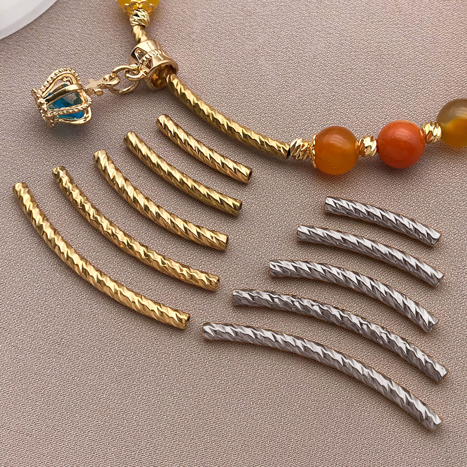 Jewelry Making Youtube - 5pcs 20-40mm Stainless Steel Curved Tube