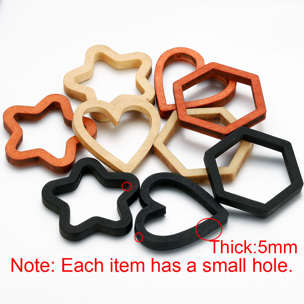 10pcs Wood Heart Square Silico – Pendant Blank Bezel recenzja i cena
