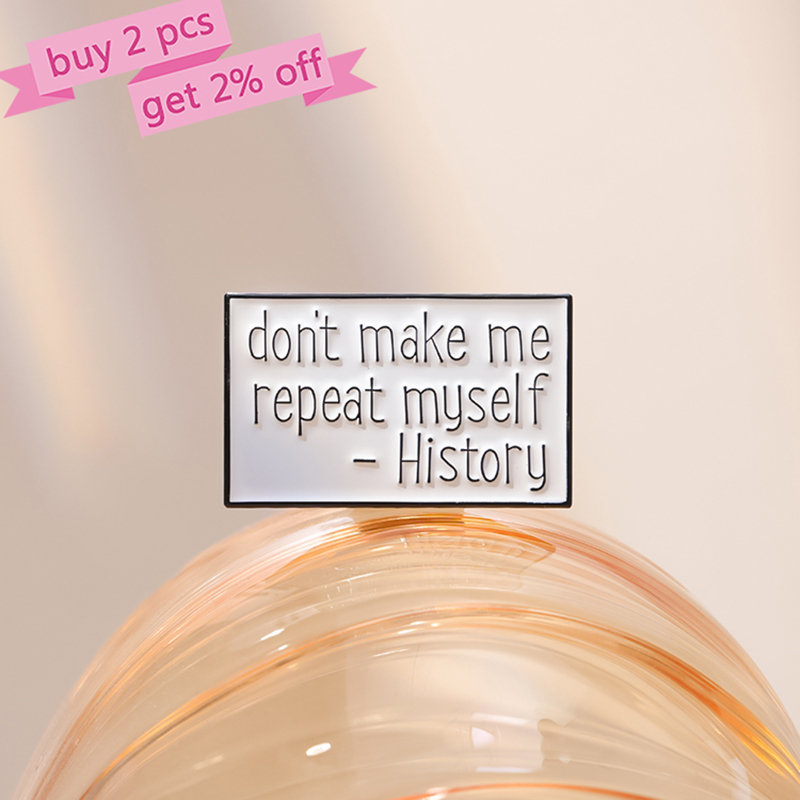Funny Quotes Enamel Pins Custo – Jewelry Making History recenzja i cena