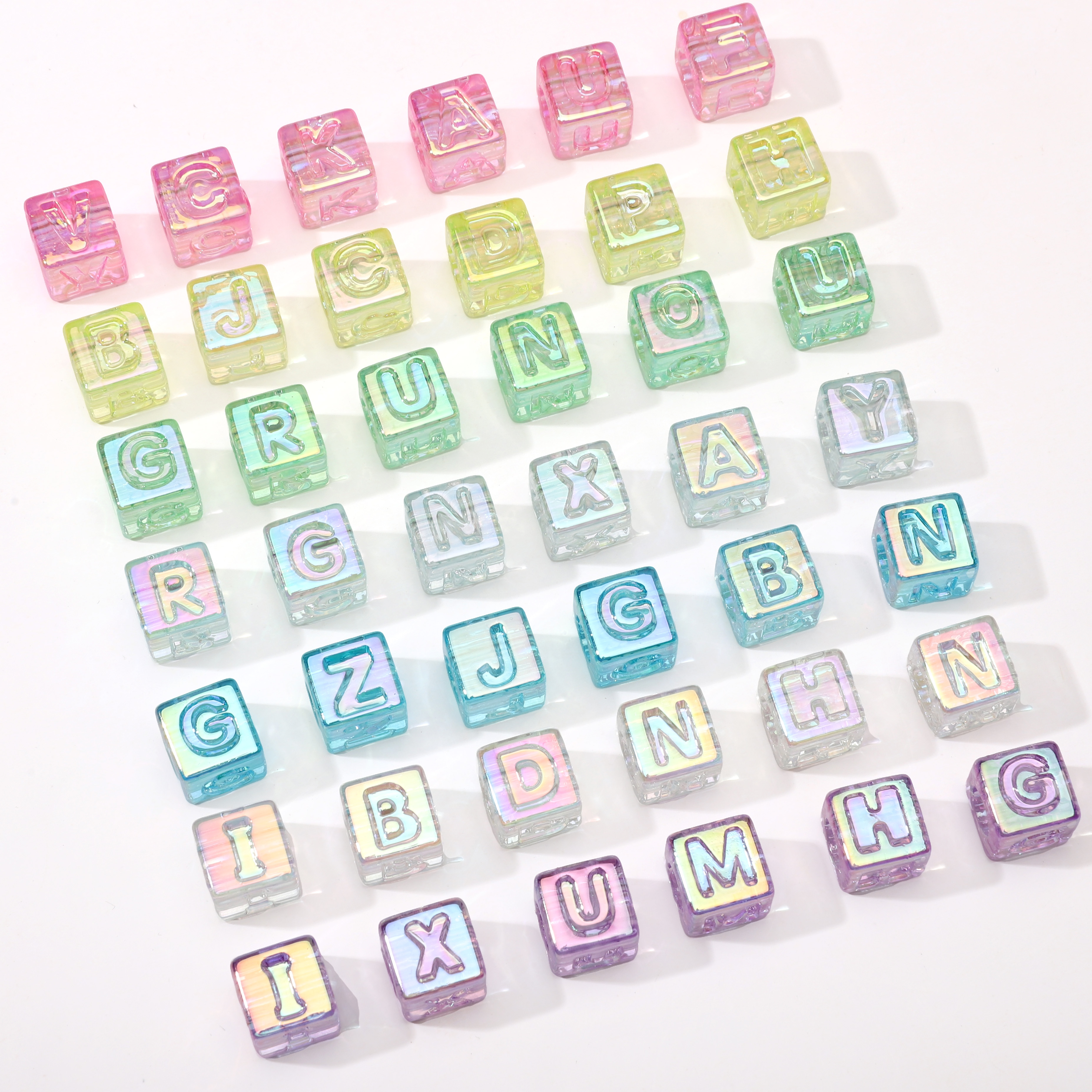 10Pcs beading Colorful Clear L – Jewelry Making For Birthday Party recenzja i cena