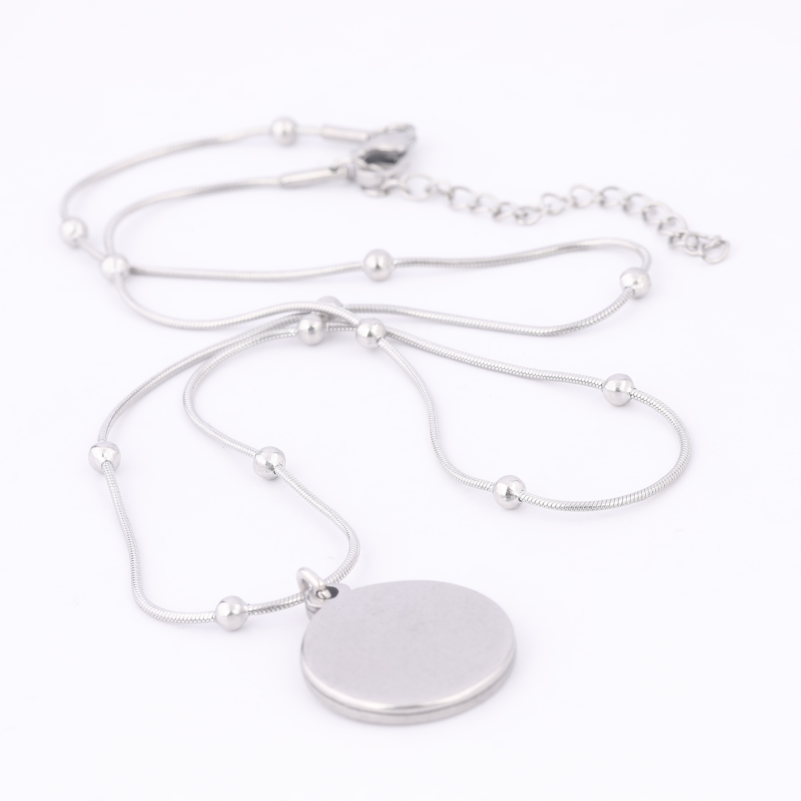 2pcs Stainless Steel Ball Chai – Pendant Blank Bezel recenzja i cena