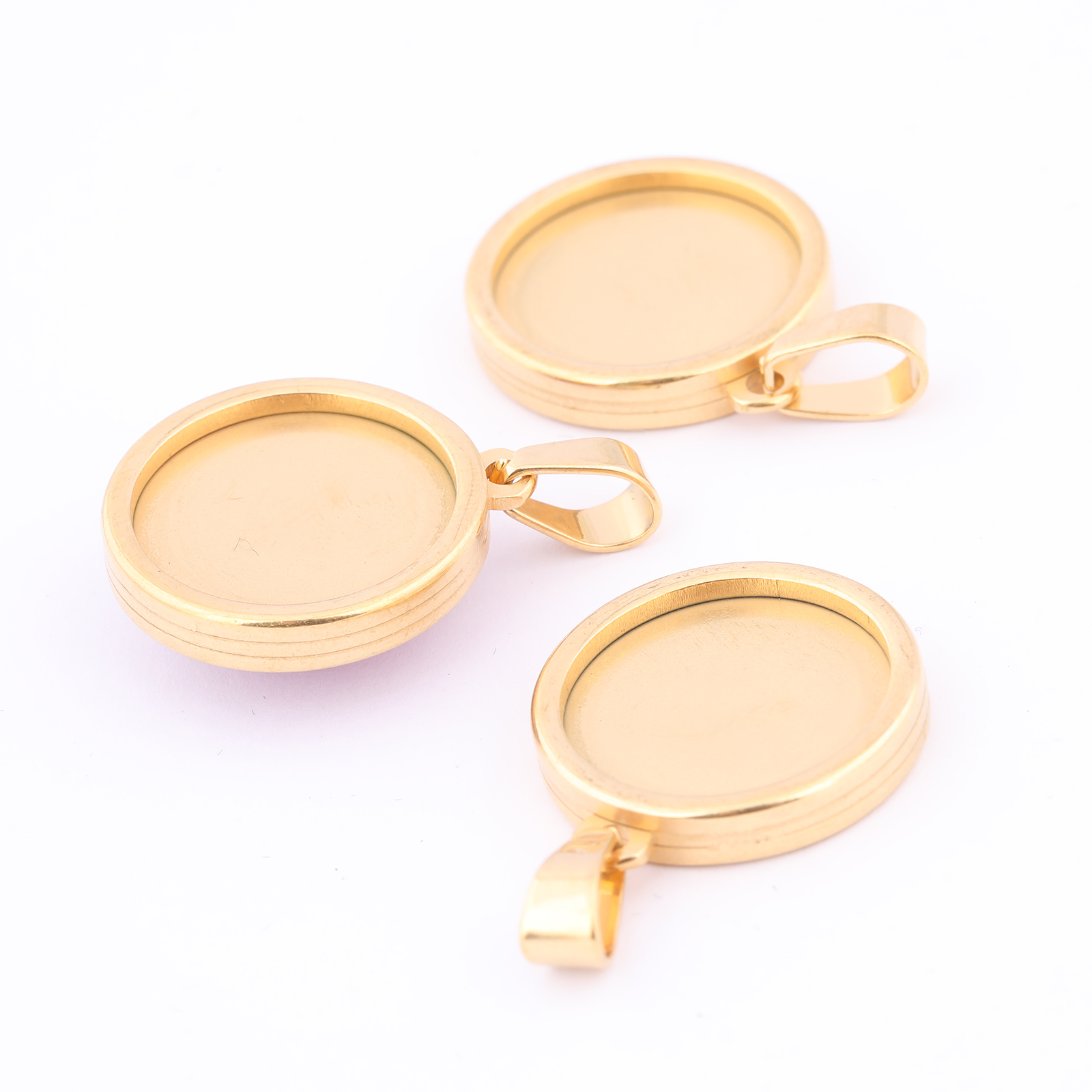 5pcs Stainless Steel Gold Plat – Pendant Blank Bezel recenzja i cena