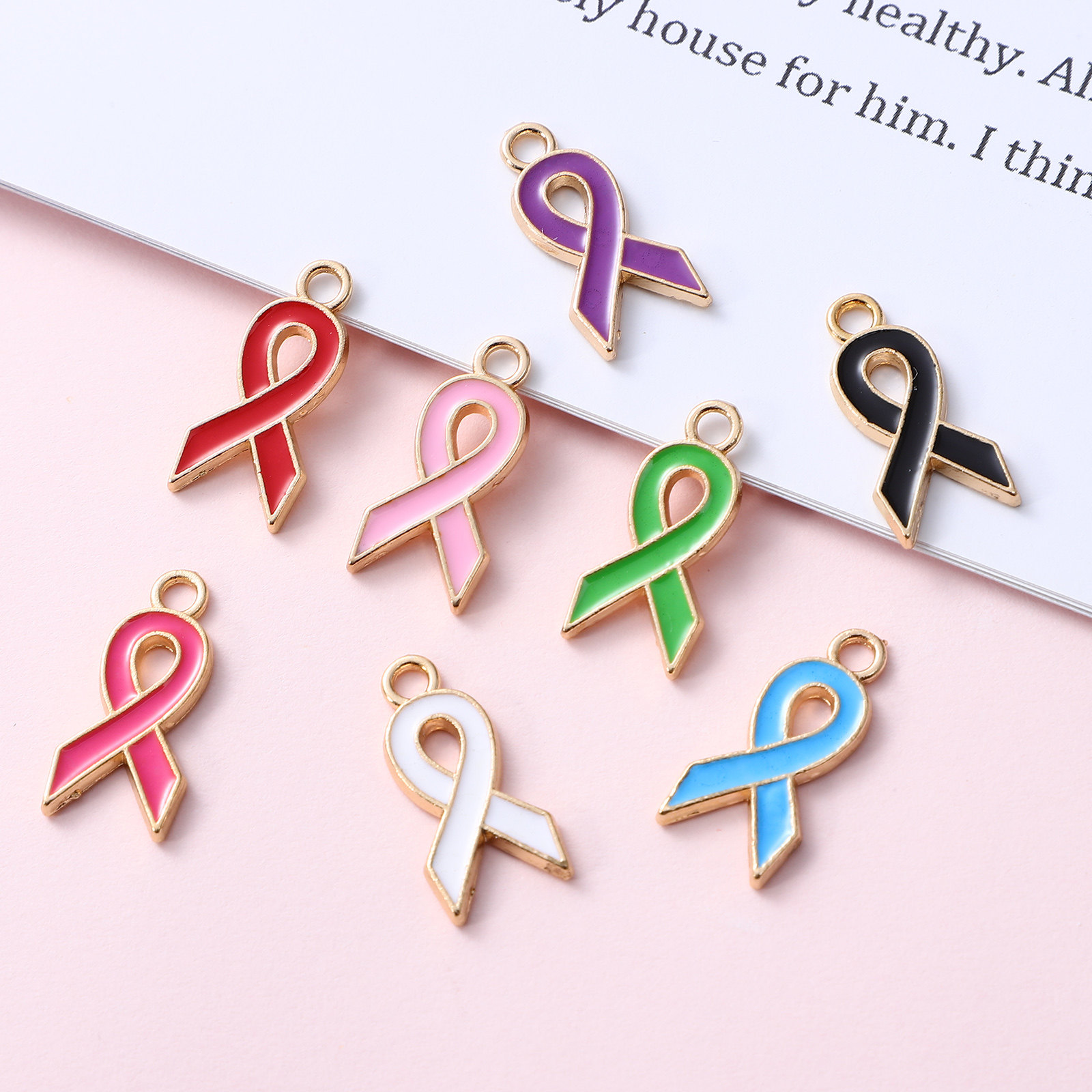 40Pcs Ribbon Pendants Charms D – Jewelry Making Event recenzja i cena