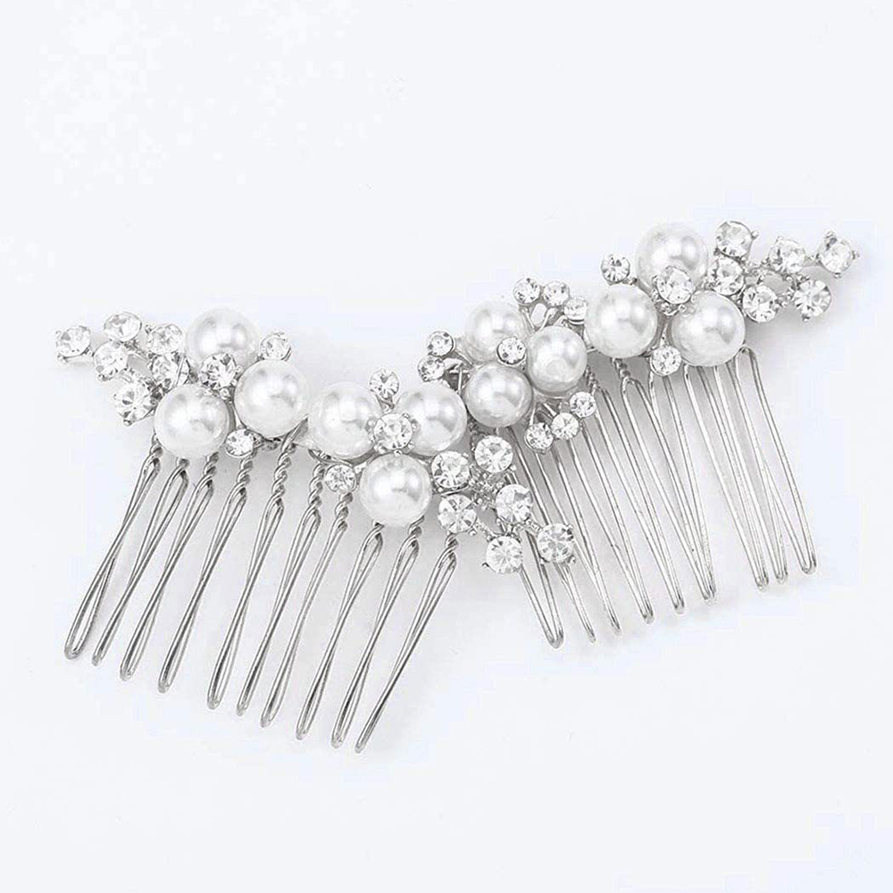 2Pcs Simple Wedding Hair Combs – Jewelry Making With Beads recenzja i cena