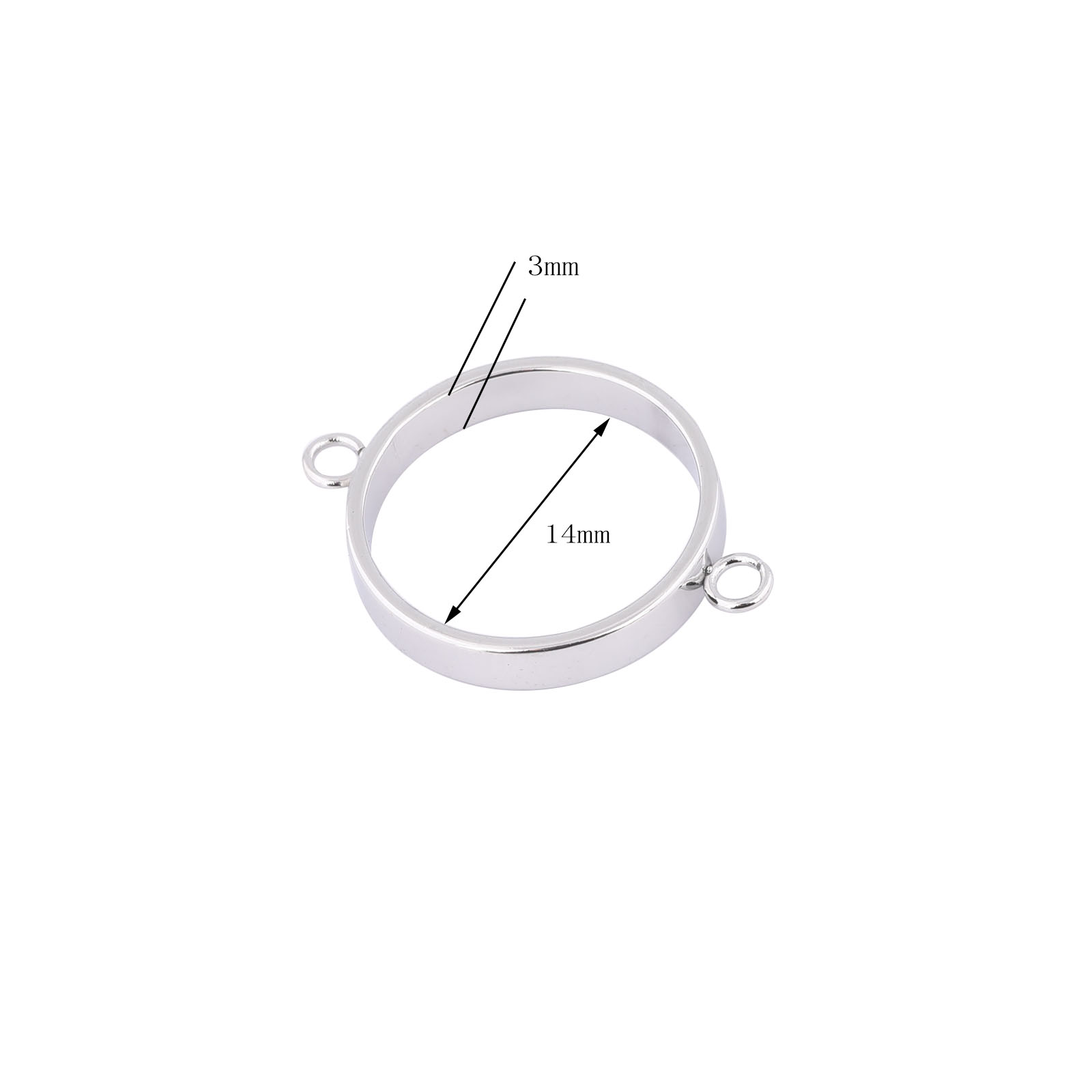 10pcs Stainless Steel 14mm Ope – Jewelry Making Resin recenzja i cena