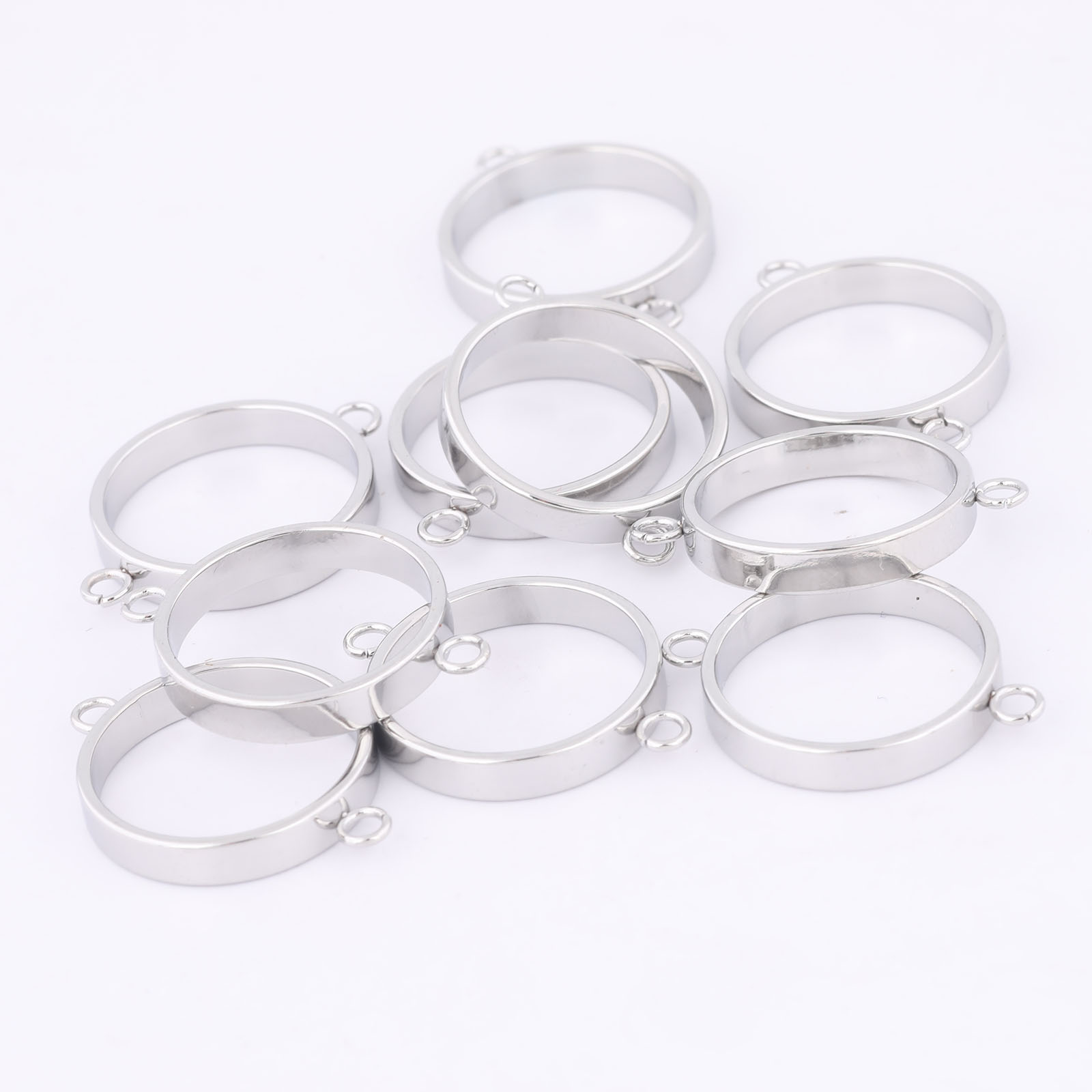 10pcs Stainless Steel 14mm Ope – Jewelry Making Resin recenzja i cena
