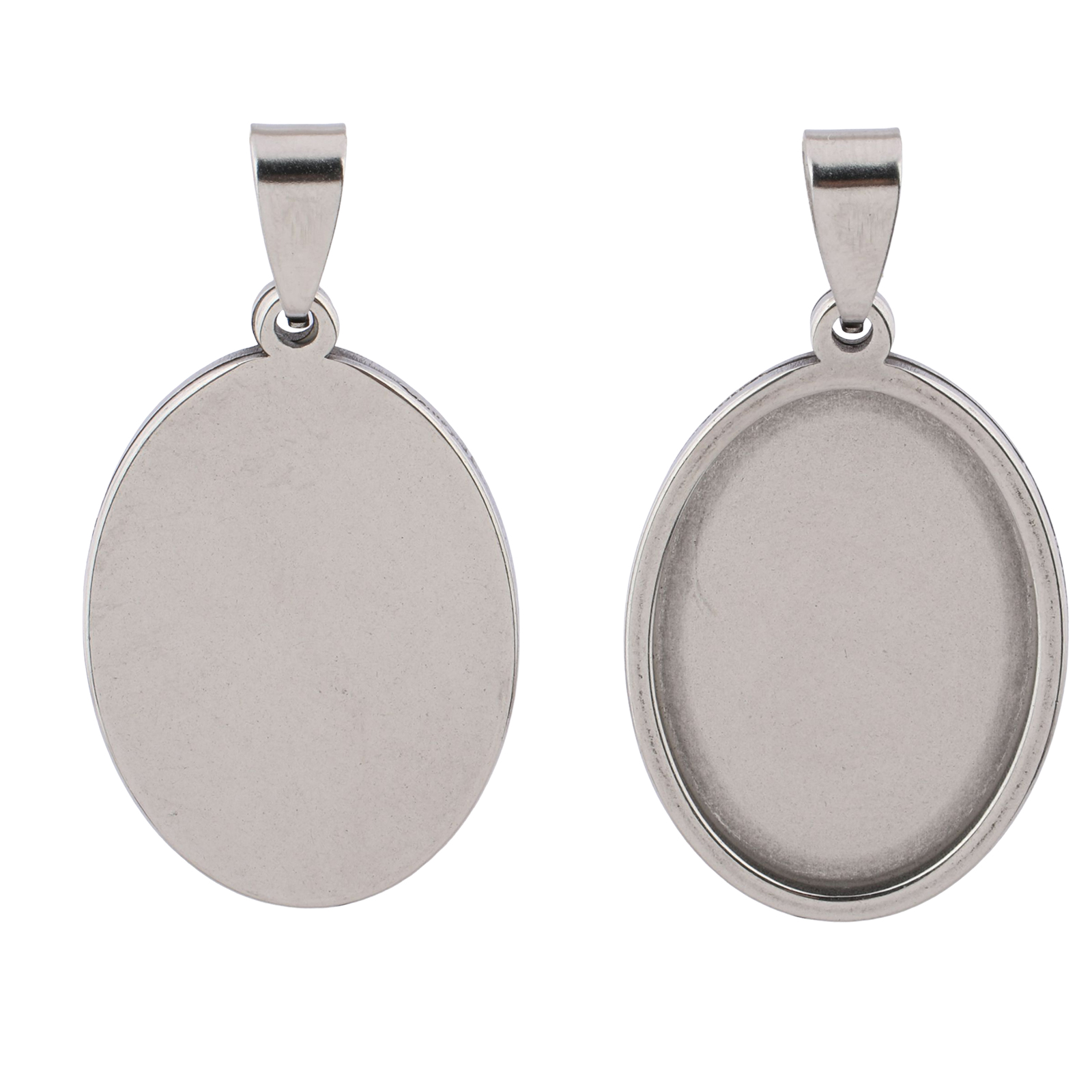 5pcs Stainless Steel Black Ova – Pendant Blank Bezel recenzja i cena