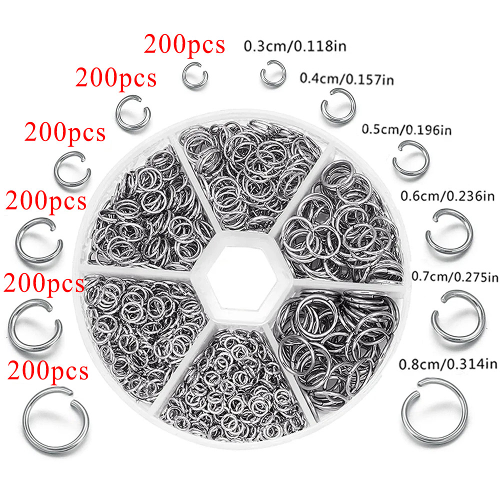 1200pcs Stainless Steel Jump R – Jewelry Making Jump Rings recenzja i cena