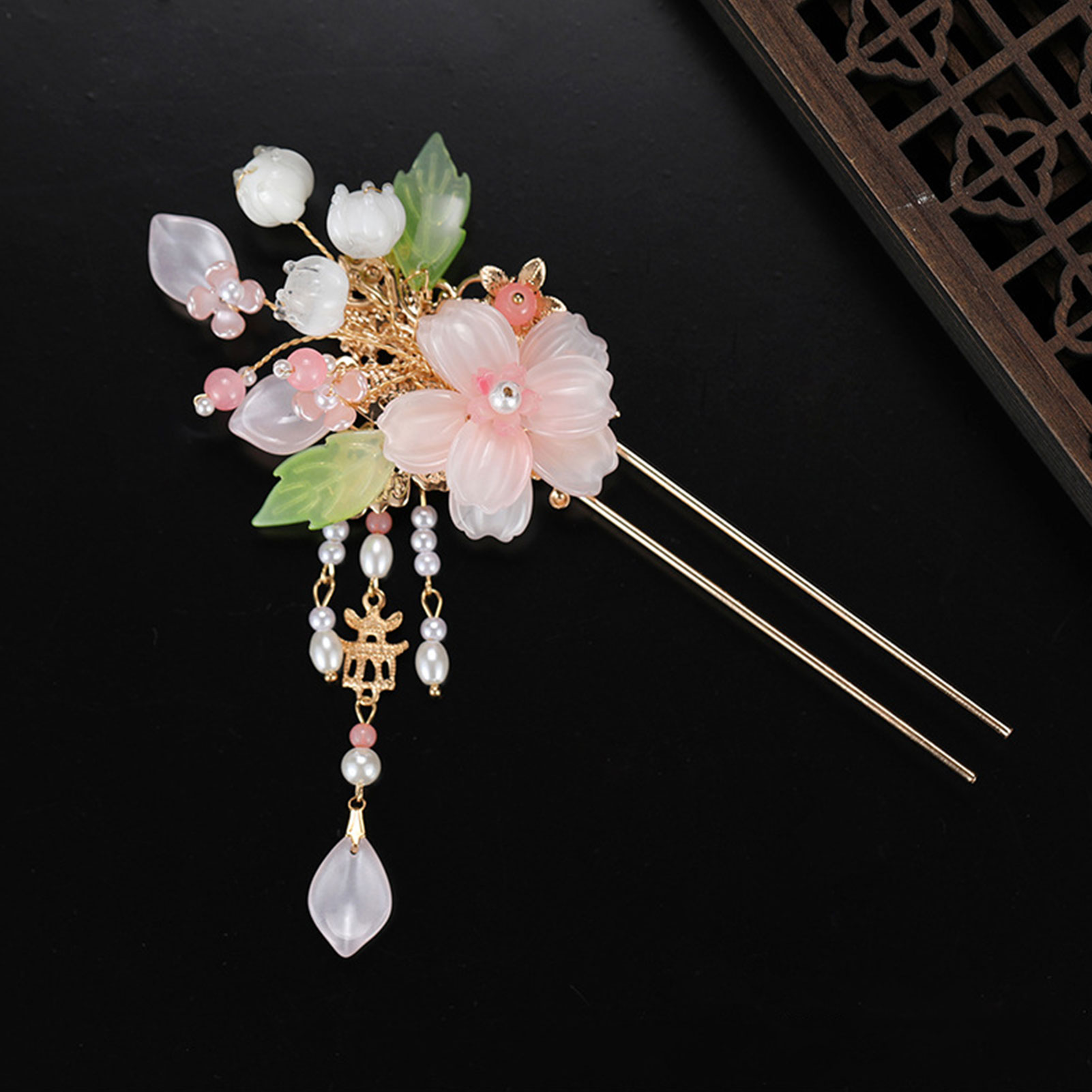 Elegant Pink Flower Hairpins R – Jewelry Making With Beads recenzja i cena