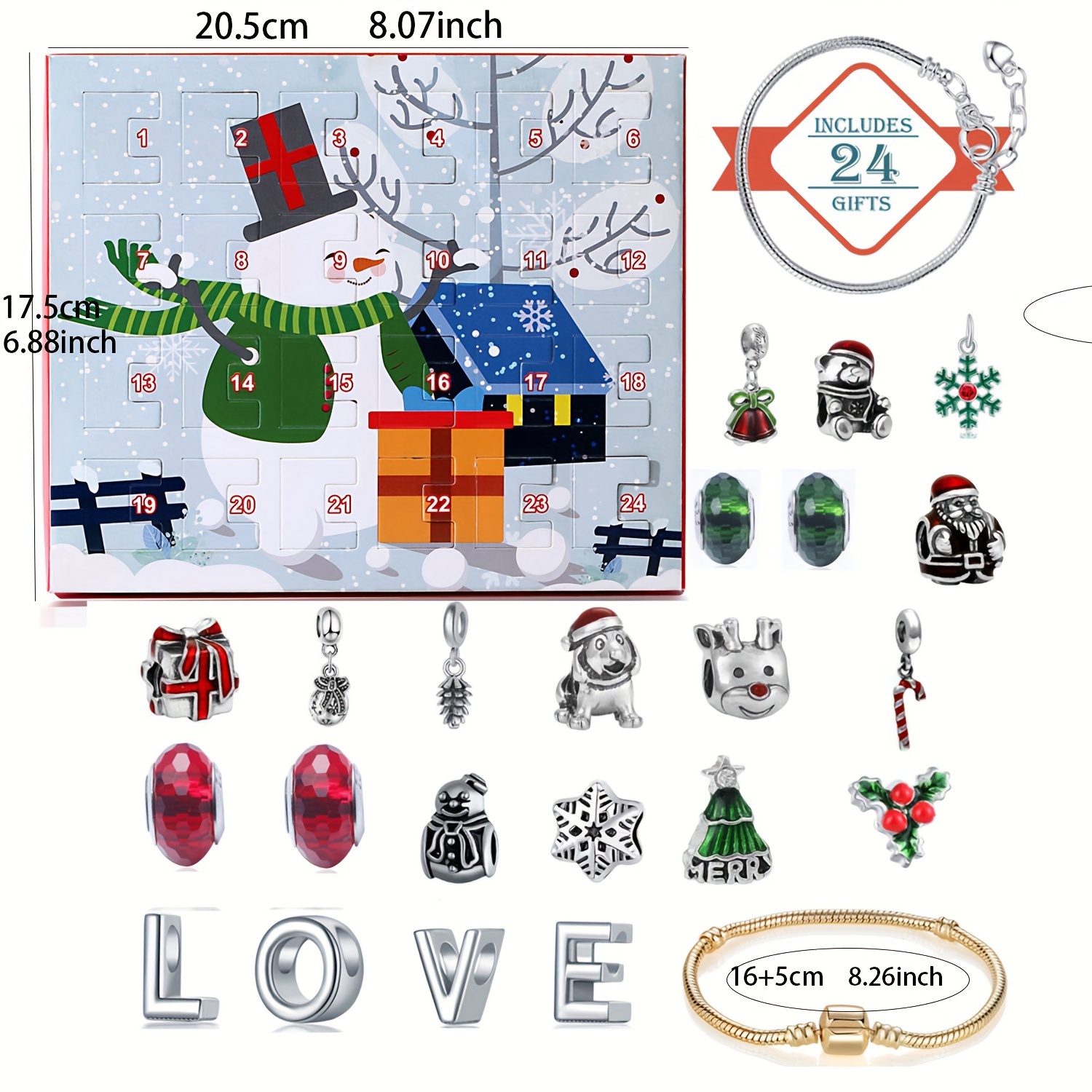 Snowman Christmas Advent Calen – Jewelry Making Resin recenzja i cena