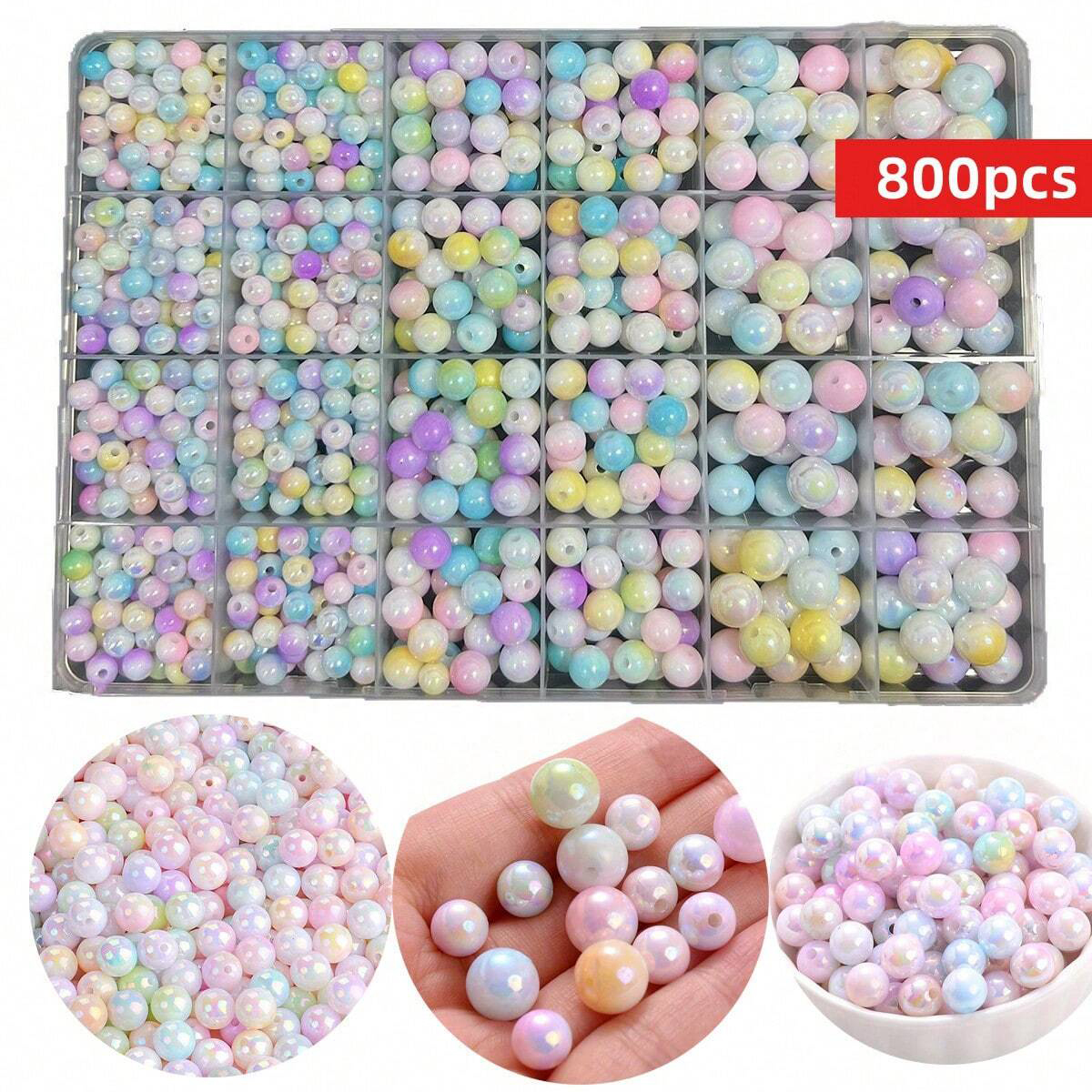 800pcs/24 grid set box 6mm/8mm – Jewelry Making For Birthday Party recenzja i cena