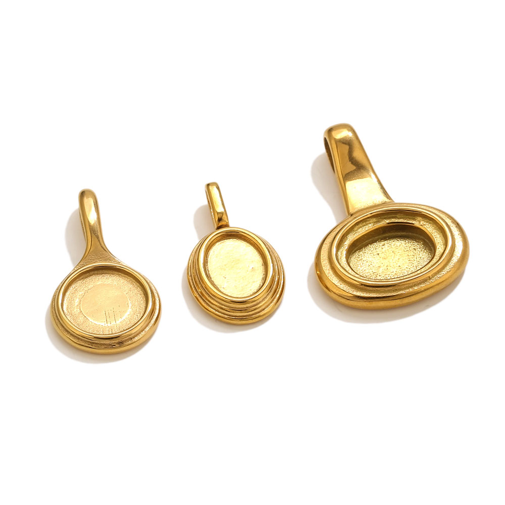 5pcs Stainless Steel Round Ova – Jewelry Making Resin recenzja i cena