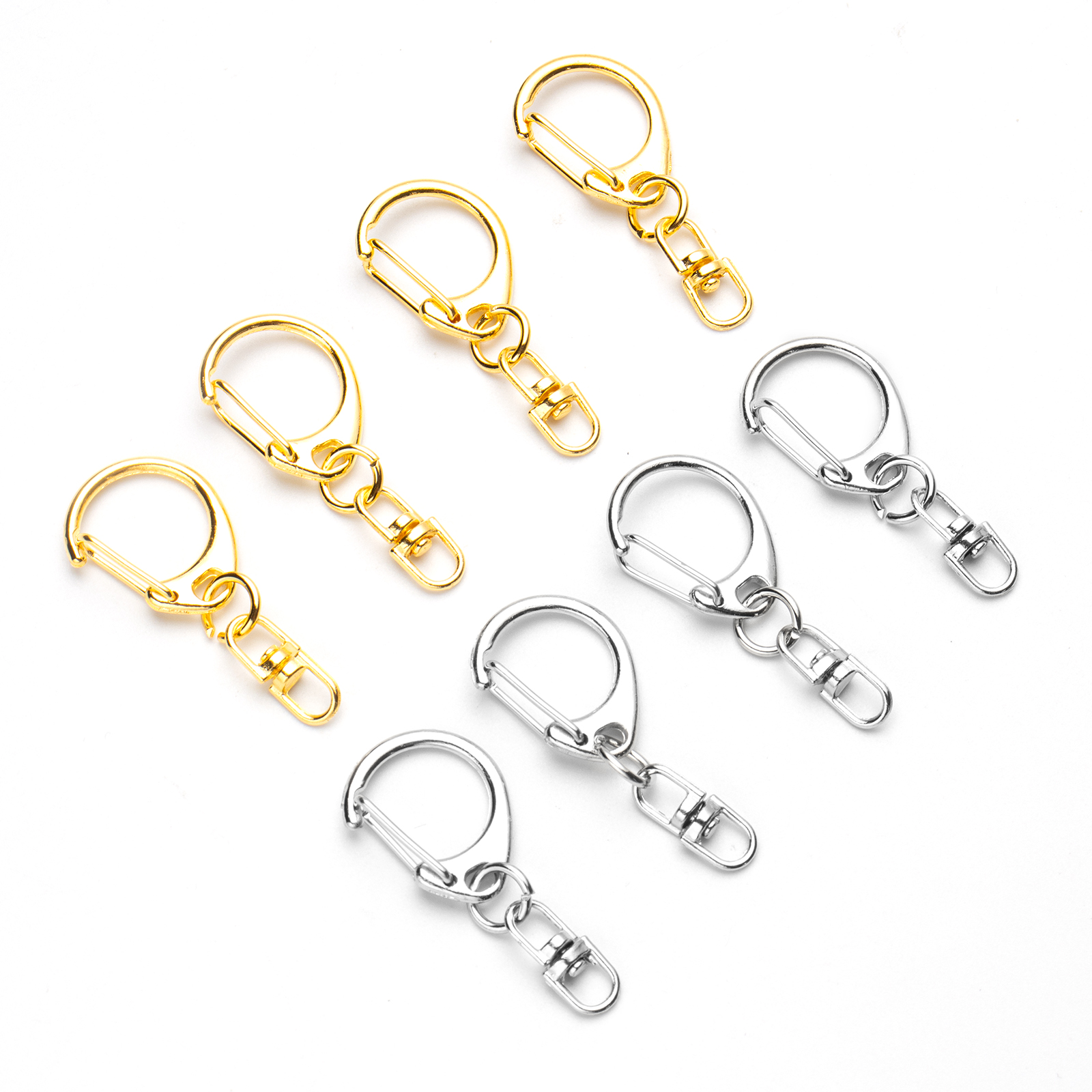 5pcs D Snap Hook Keychain Ring – Jewelry Making Jump Rings recenzja i cena
