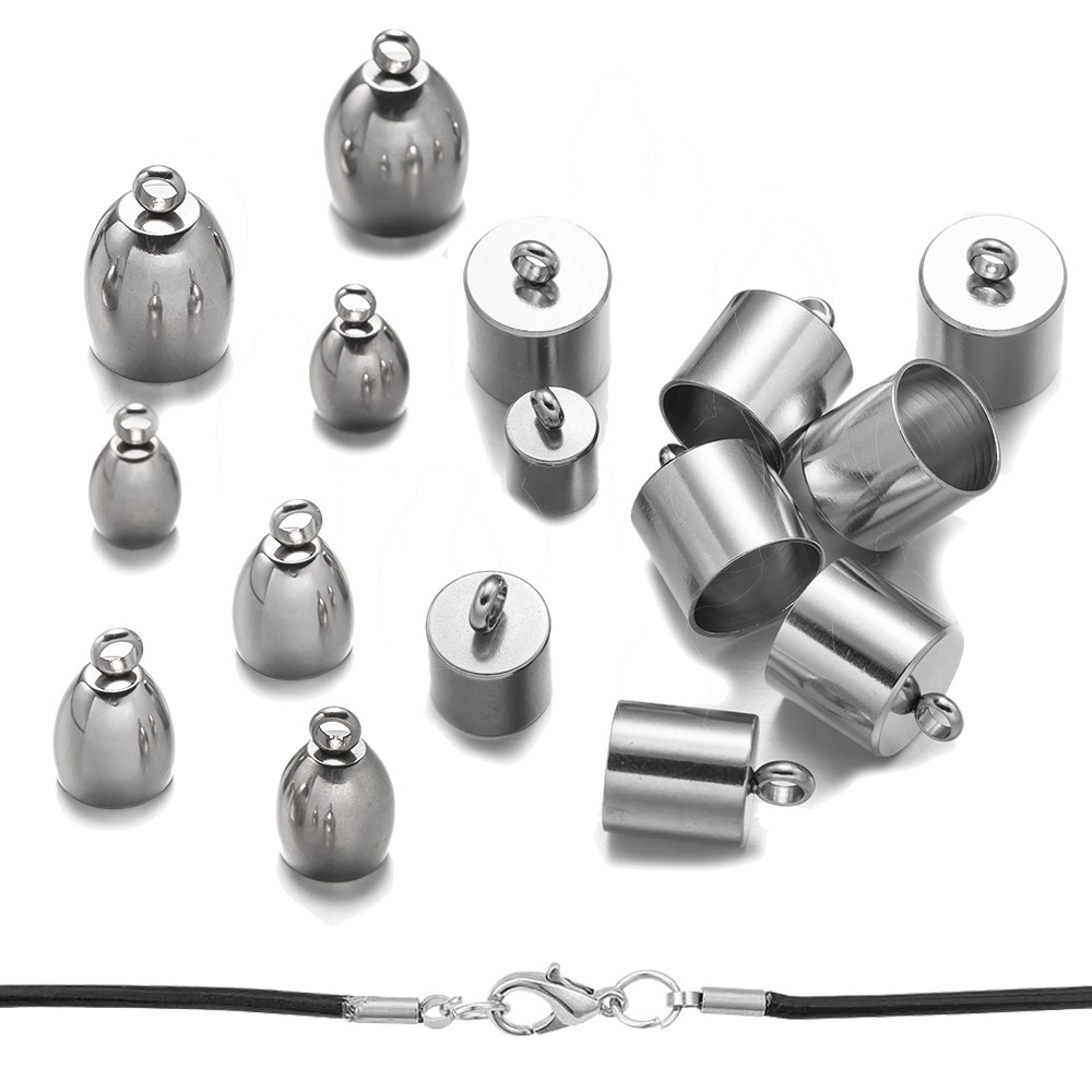 20pcs Tube End Caps Stainless  – Jewelry Making Youtube recenzja i cena