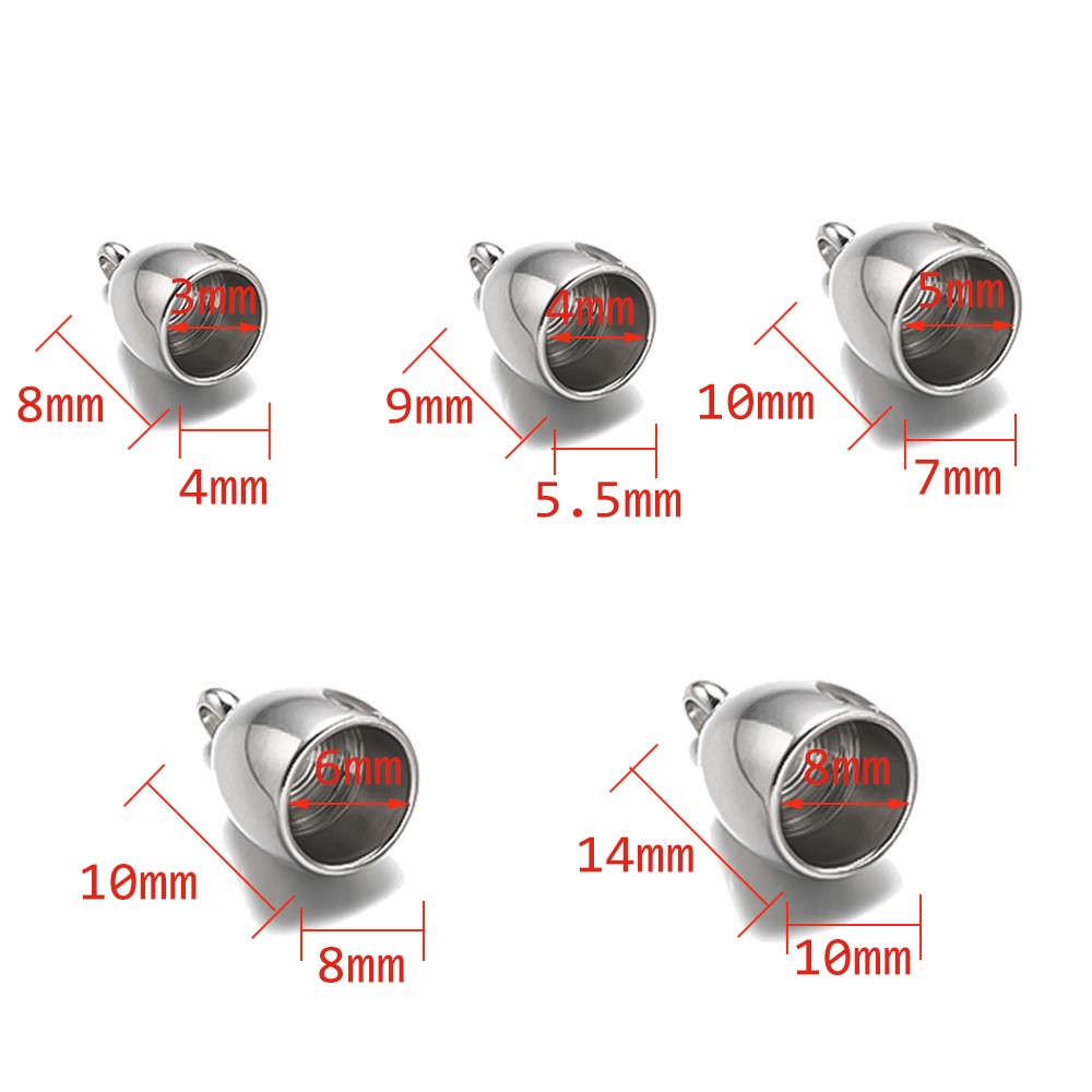 20pcs Tube End Caps Stainless  – Jewelry Making Youtube recenzja i cena