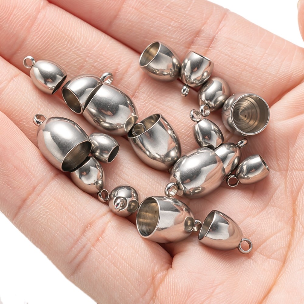 20pcs Tube End Caps Stainless  – Jewelry Making Youtube recenzja i cena