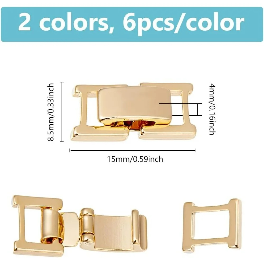 12Pcs 2 Colors Fold Over Jewel – Jewelry Making Brass recenzja i cena