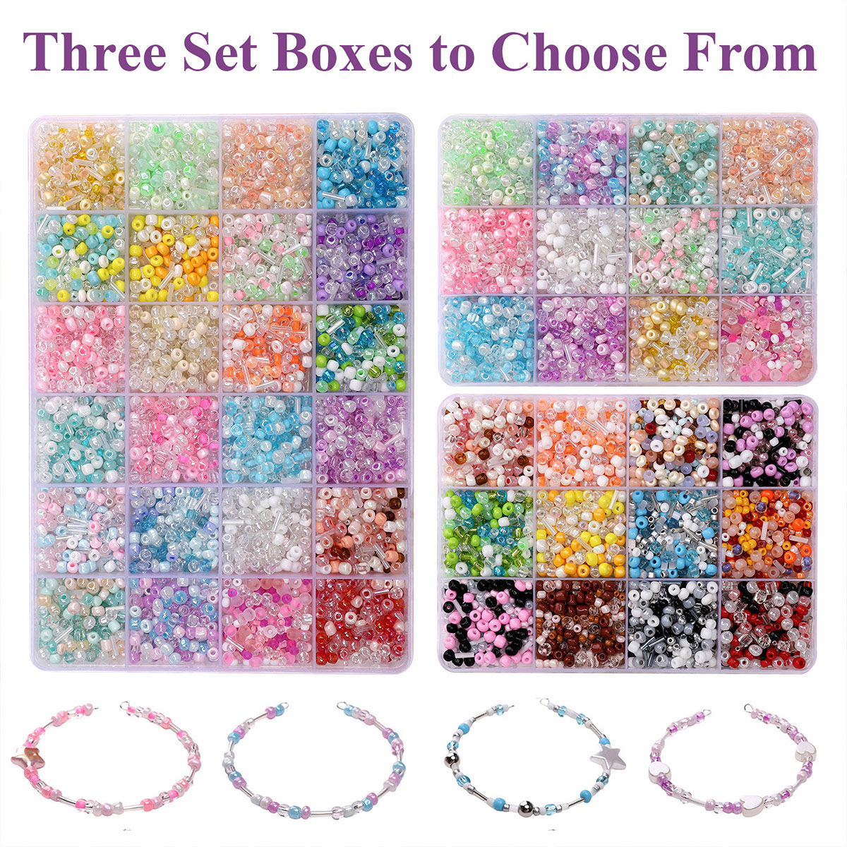 24 Grid Mixed Size Glass Seed  – Jewelry Making Degree recenzja i cena