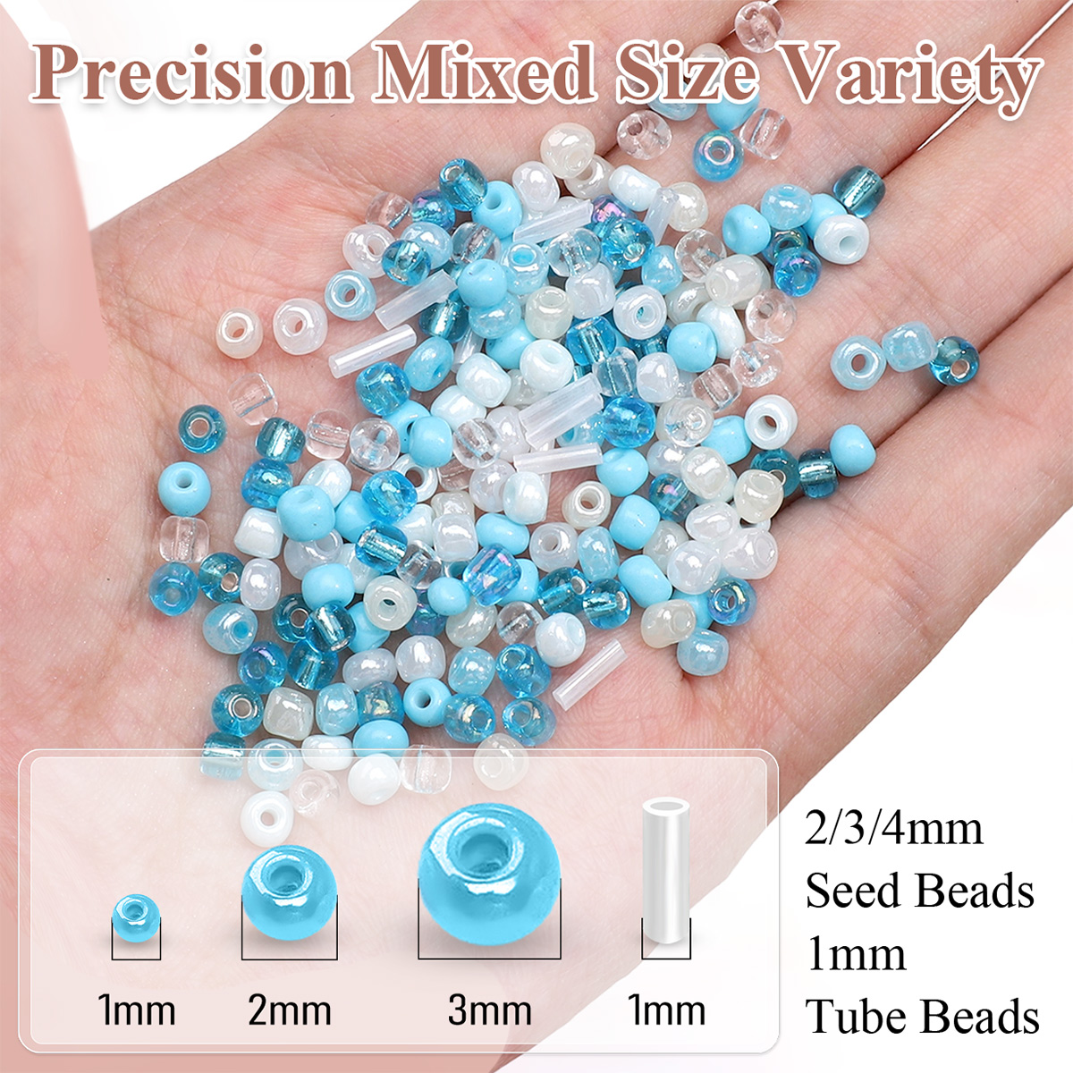 24 Grid Mixed Size Glass Seed  – Jewelry Making Degree recenzja i cena