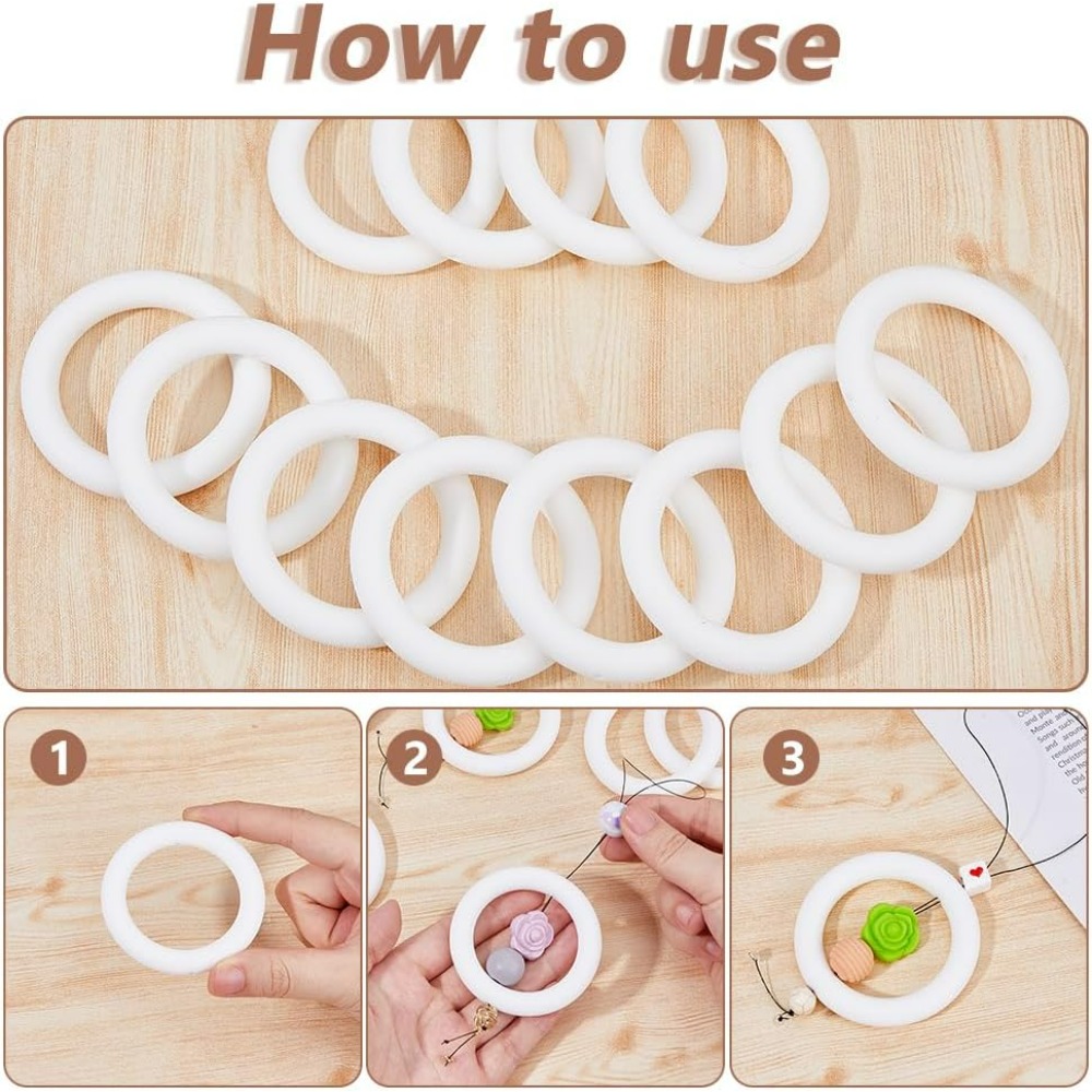 12pc Silicone Bead Ring 65mm R – Pendant Blank Bezel recenzja i cena