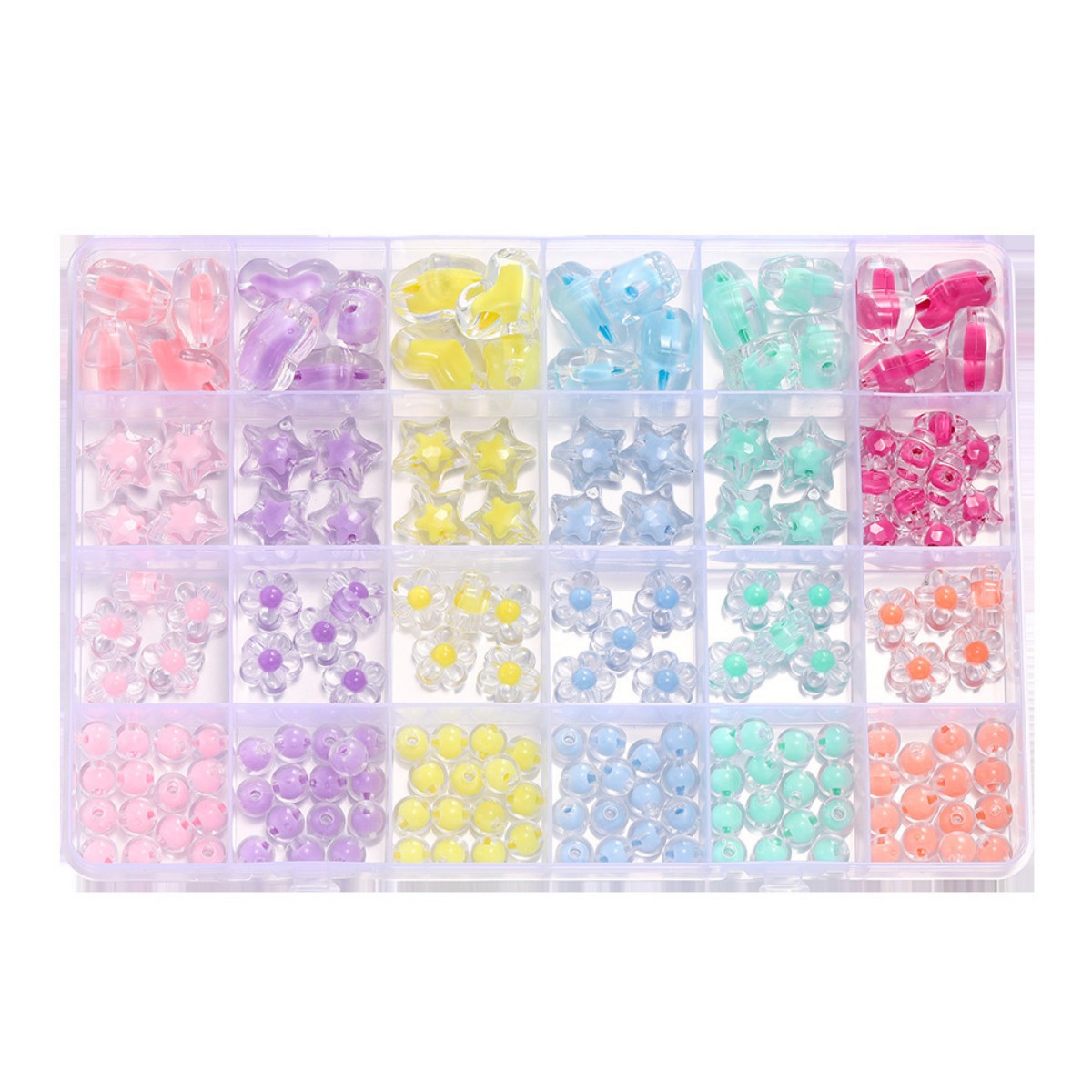 174pcs/Box Heart Acrylic Beads – Jewelry Making For Birthday Party recenzja i cena
