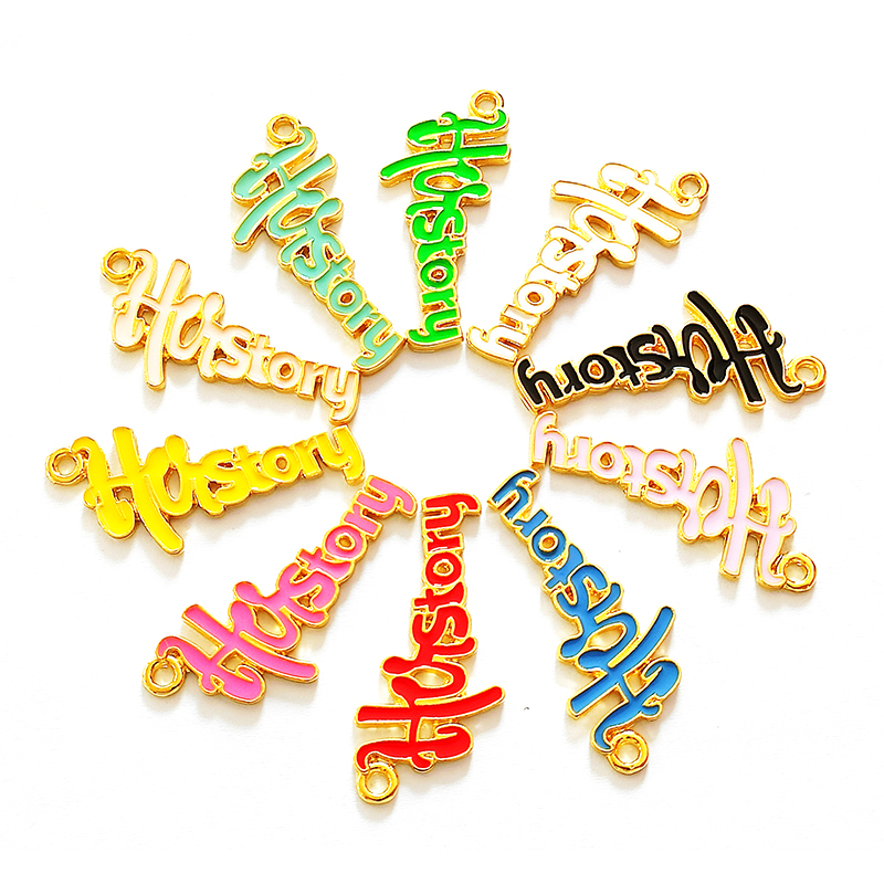 10pcs Letter History Charms LT – Jewelry Making History recenzja i cena