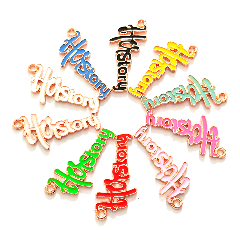 10pcs Letter History Charms LT – Jewelry Making History recenzja i cena