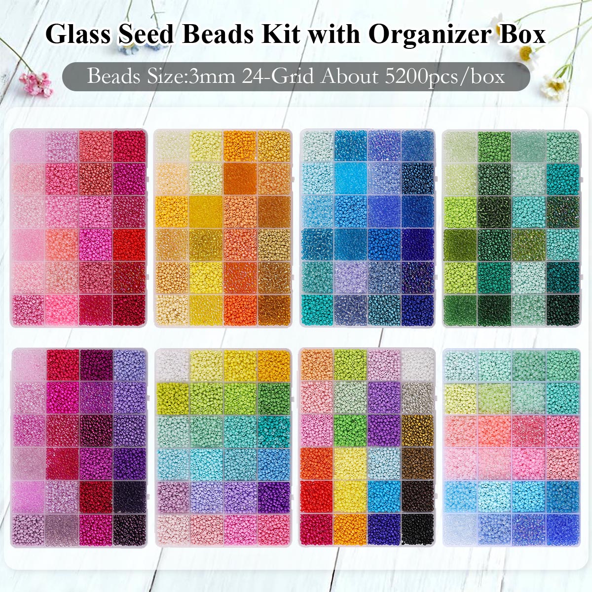 5200pcs 3mm Glass Seed Beads K – Jewelry Making Degree recenzja i cena