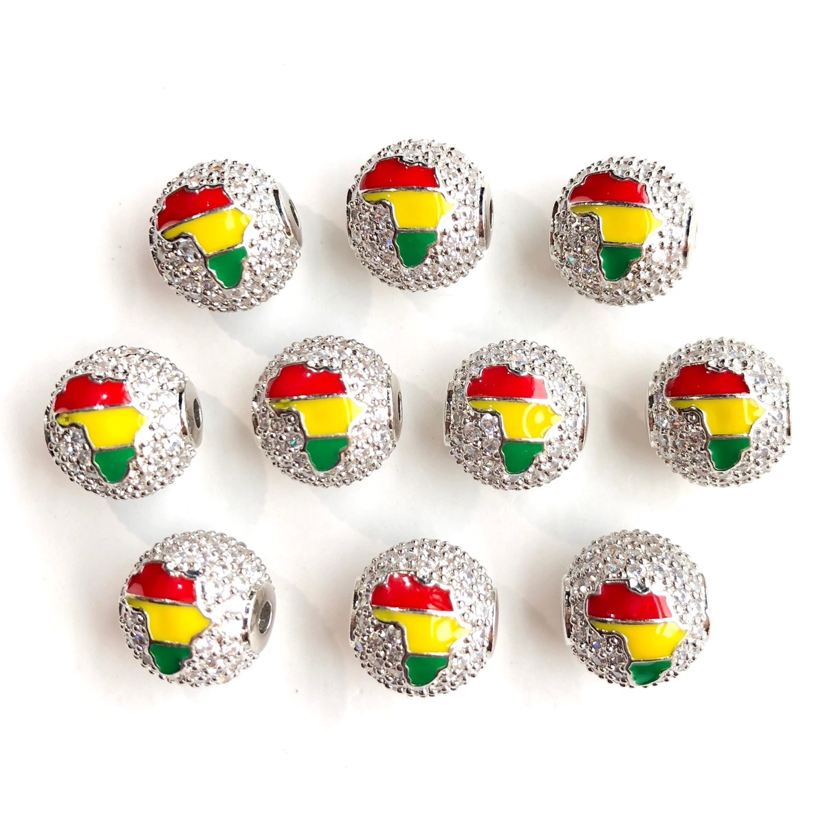 6pcs 12mm Red Yellow Green Ene – Jewelry Making History recenzja i cena