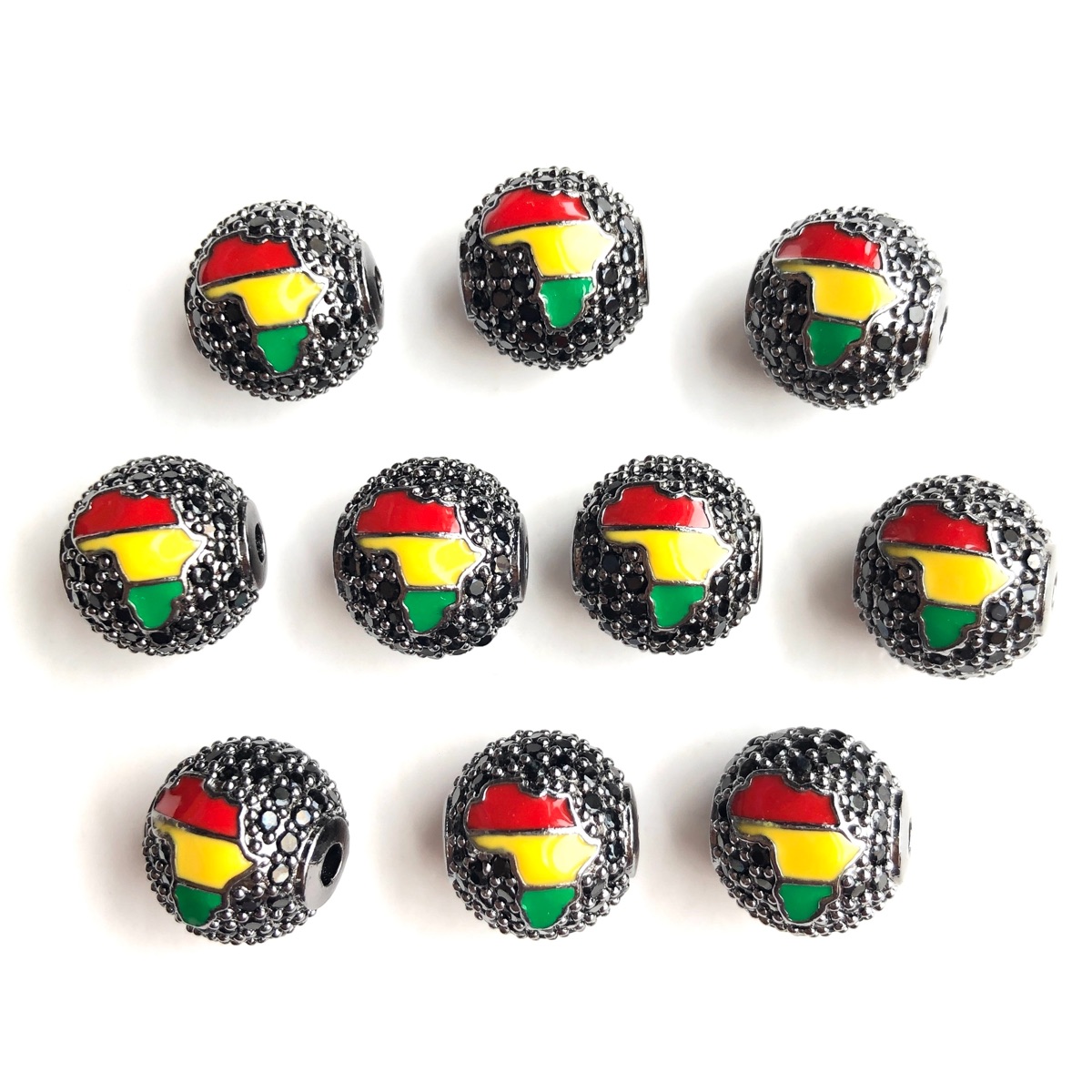 6pcs 12mm Red Yellow Green Ene – Jewelry Making History recenzja i cena