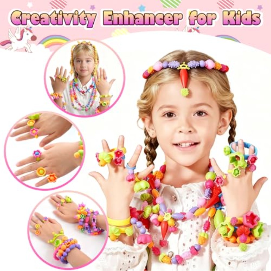 Pop Beads Toys for Ages 3-7 -  – Jewelry Making 4 Year Old recenzja i cena
