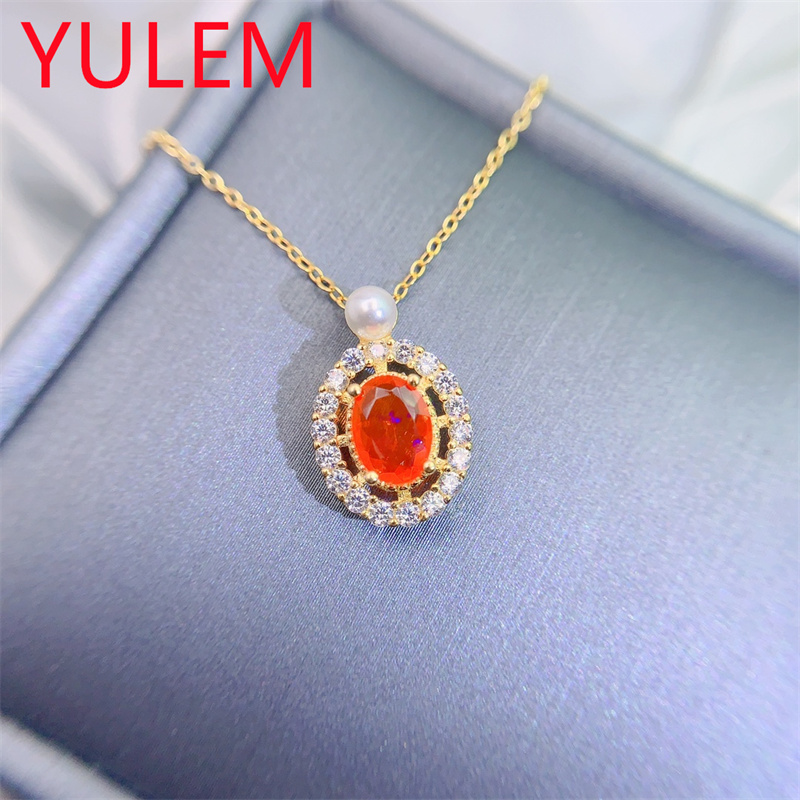 Elegant Natural Orange Opal Pe – Jewelry Making For Birthday Party recenzja i cena