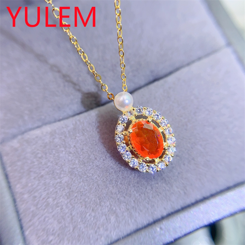 Elegant Natural Orange Opal Pe – Jewelry Making For Birthday Party recenzja i cena