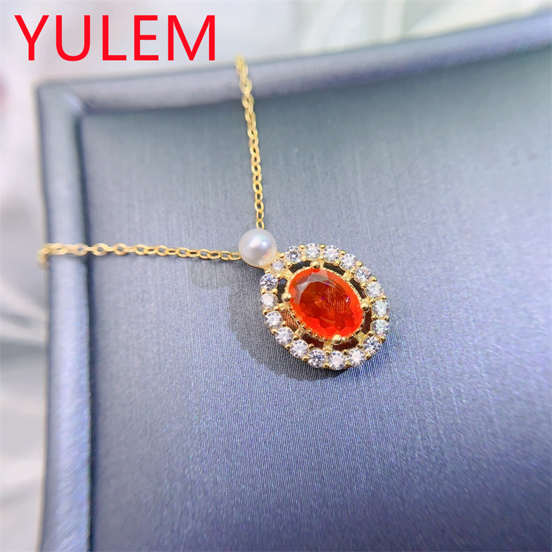 Elegant Natural Orange Opal Pe – Jewelry Making For Birthday Party recenzja i cena