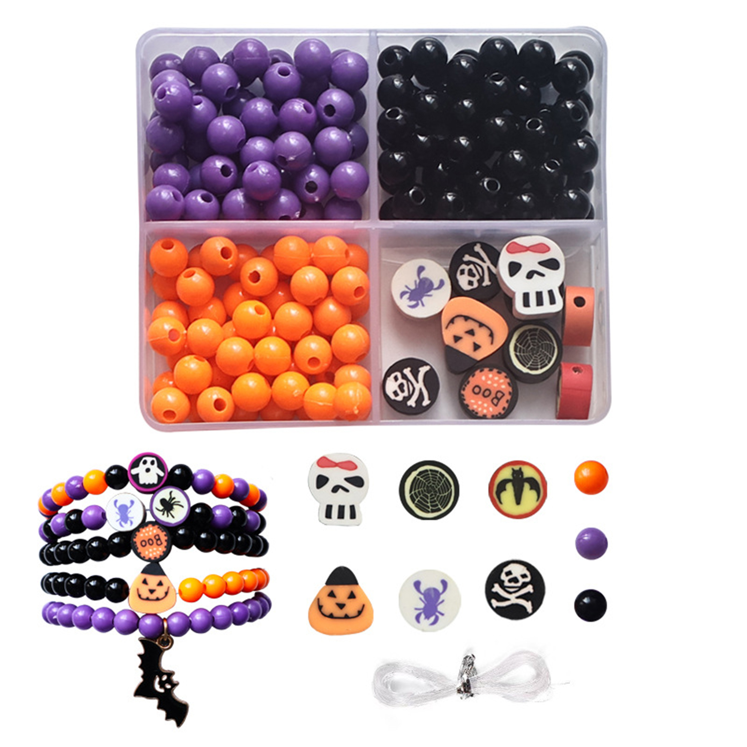 Halloween 4 grid beading set,  – Jewelry Making Resin recenzja i cena