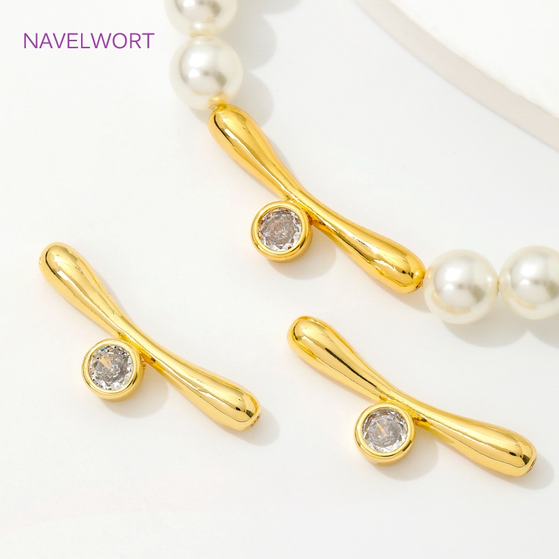 18K Gold Plated Brass Curved T – Jewelry Making Youtube recenzja i cena