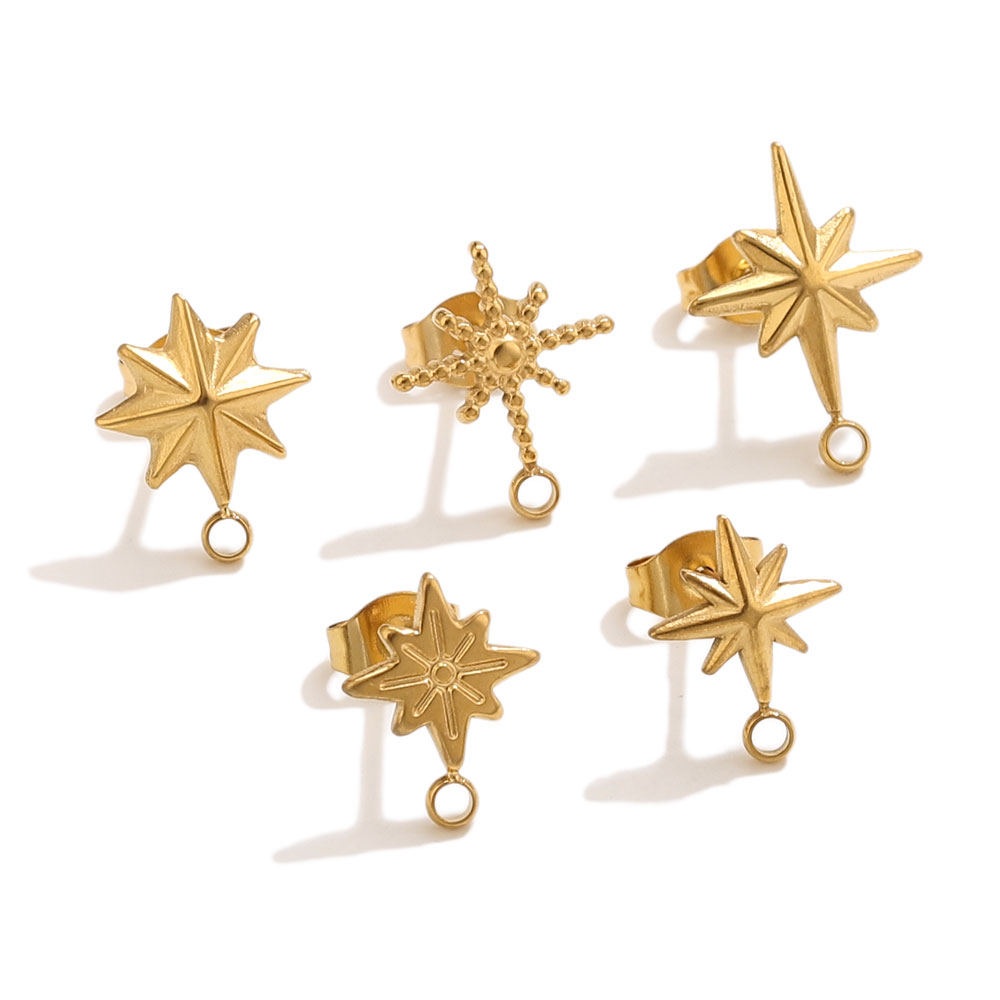 6pcs Stainless Steel Star Earr – Jewelry Making Degree recenzja i cena