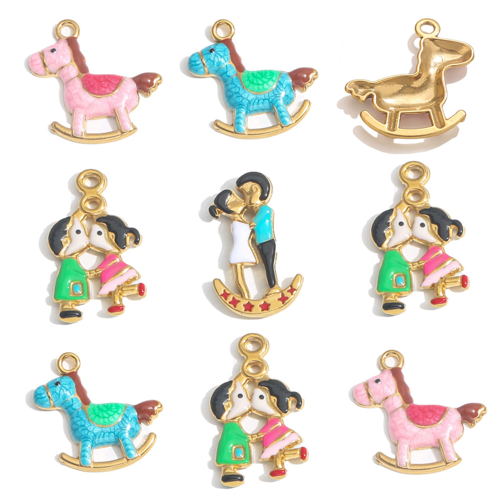 2pcs Stainless Steel Charm Cou – Jewelry Making For Couples recenzja i cena